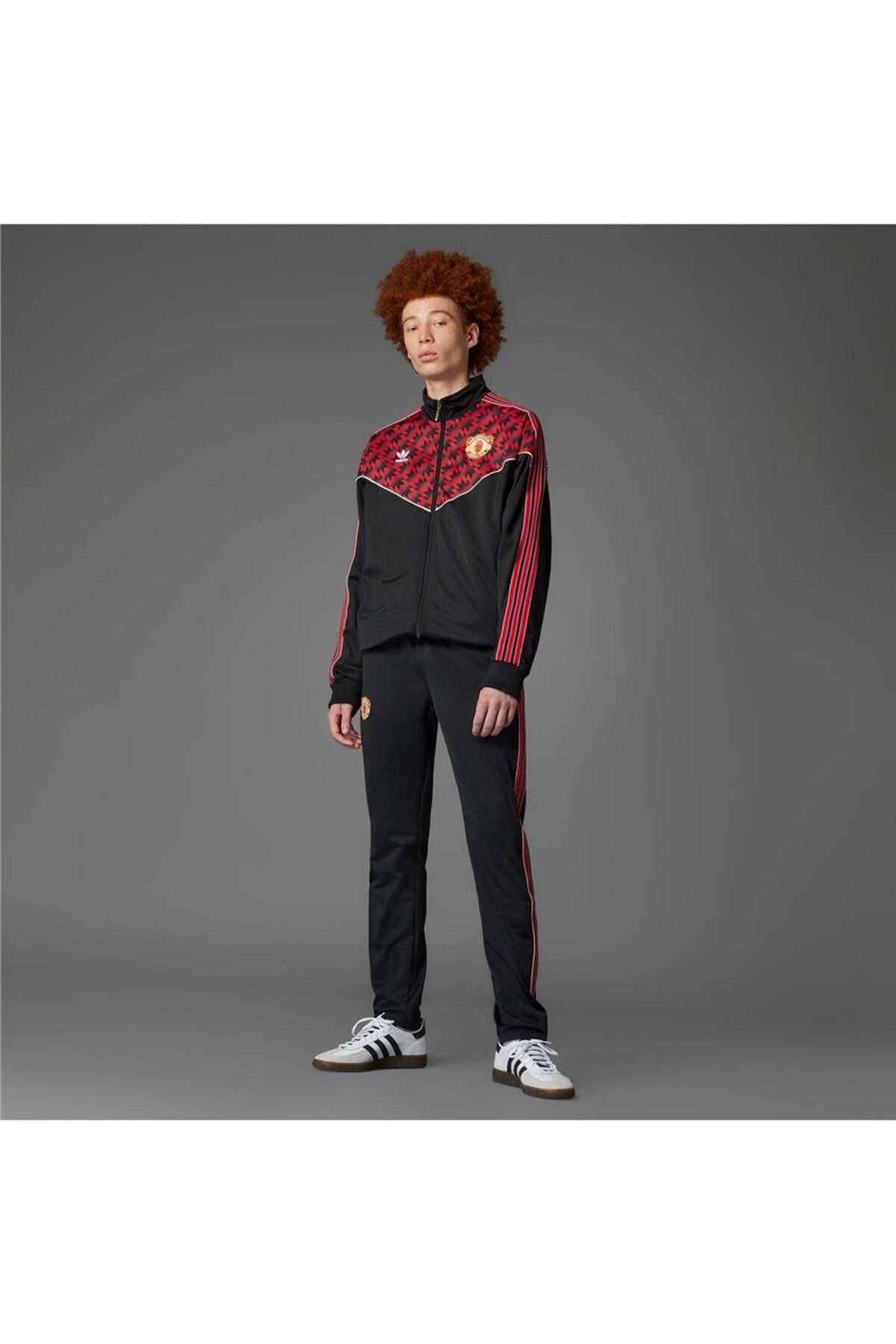 adidas Erkek Siyah Ceket MUFC TT 91 JF0373