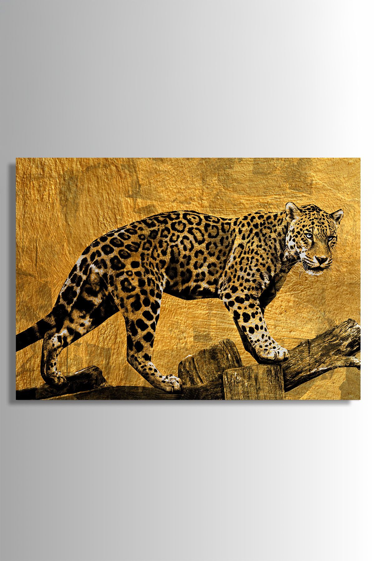 Nejjelo Leopar Pars Cam Tablo Hediyelik Kırılmaz