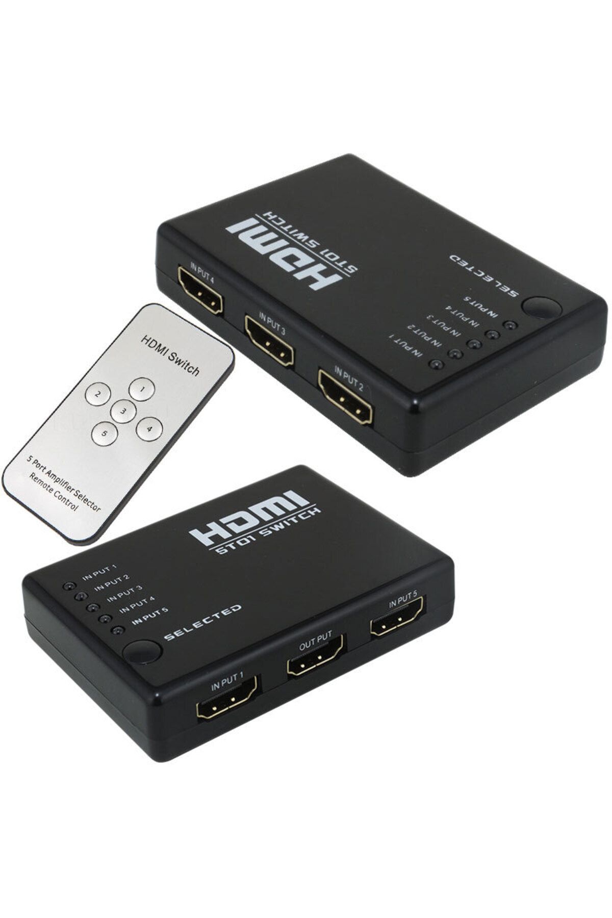 Zayla 5 GİRİŞ 1 ÇIKIŞ HDMI SWITCHER TOPLAYICI KUMANDALI ADAPTÖRSÜZ (5165)
