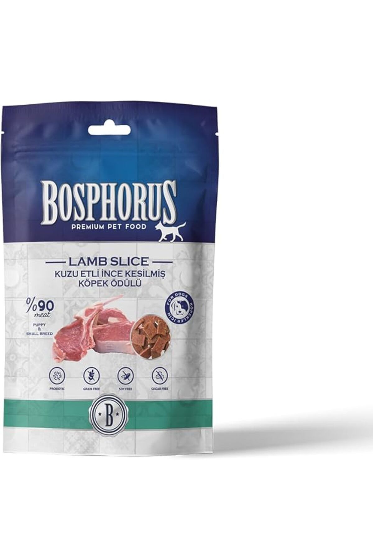 Orqinel BOSPHORUS Kuzu Etli İnce Kesilmiş Köpek Ödülü, 80 Gram