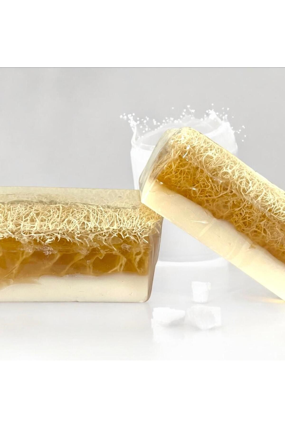 ALJEN ORGANİC Doğal Kabak Lifli Sütlü Defne Sabunu 130 gr(1 ADET)