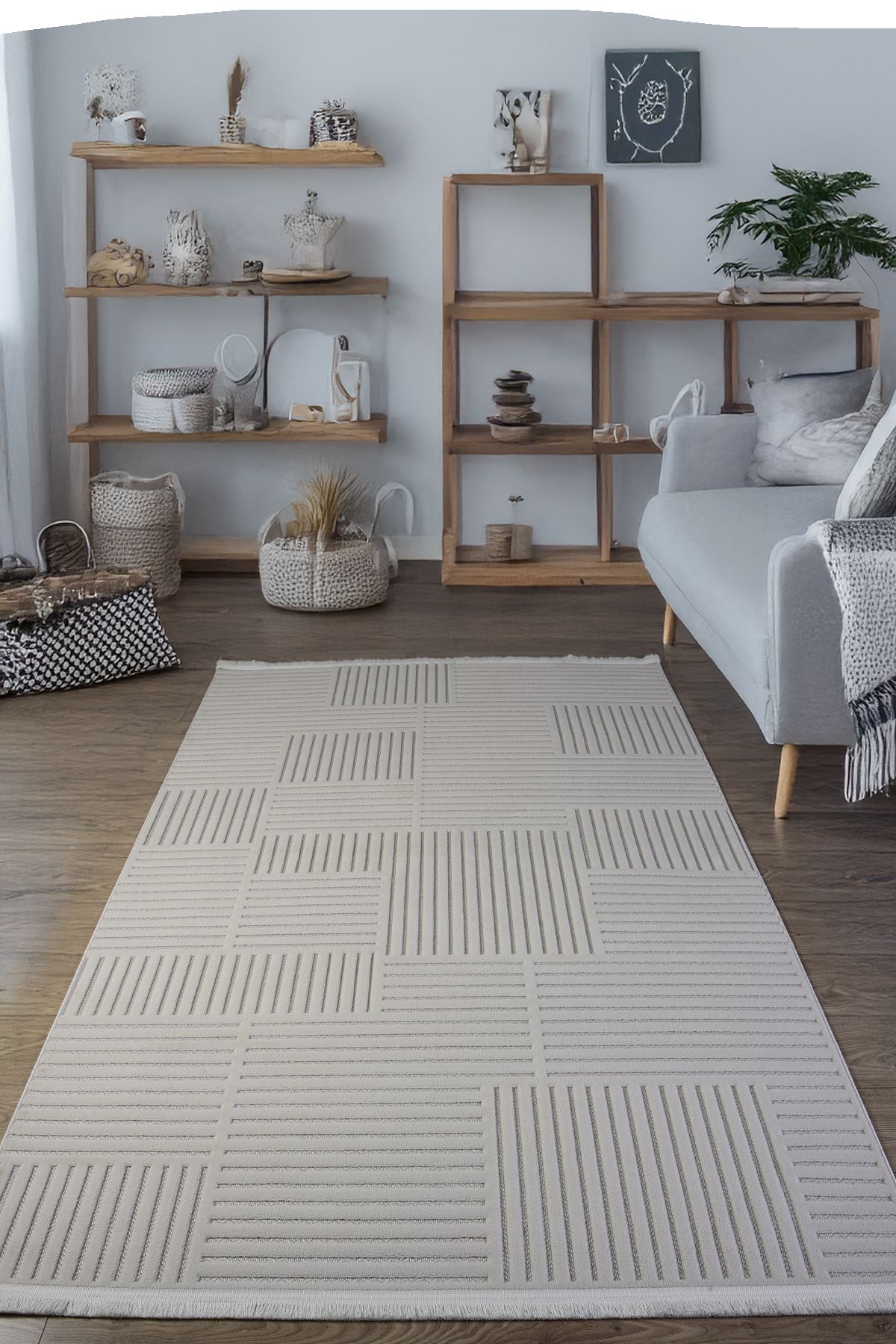 Misis Home Modern Desenli Sisal Dokuma İskandinav Tarzı ört Mevsim Kilim Oturma Odası Salon Koridor Mutfak