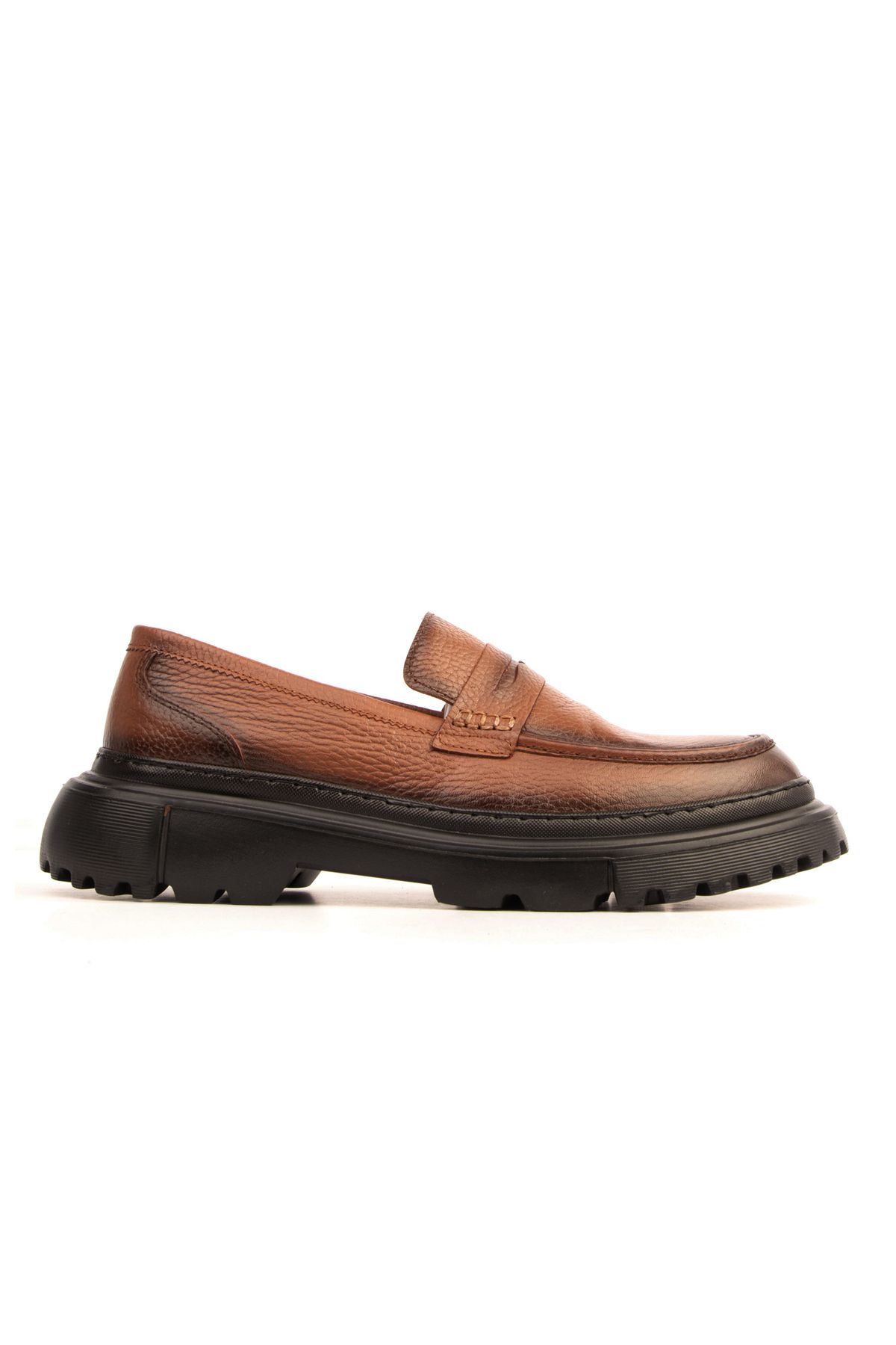 Gacco Shoes Erkek Hakiki Deri Kalın Taban Loafer Ayakkabı - Rahat ve Trend