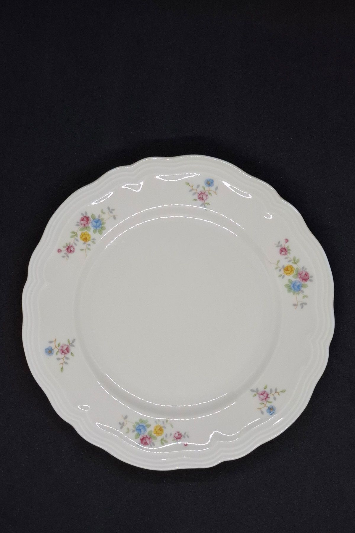 Bavaria Münih Elfenbein Antika Porselen Pasta Tabağı 19 cm