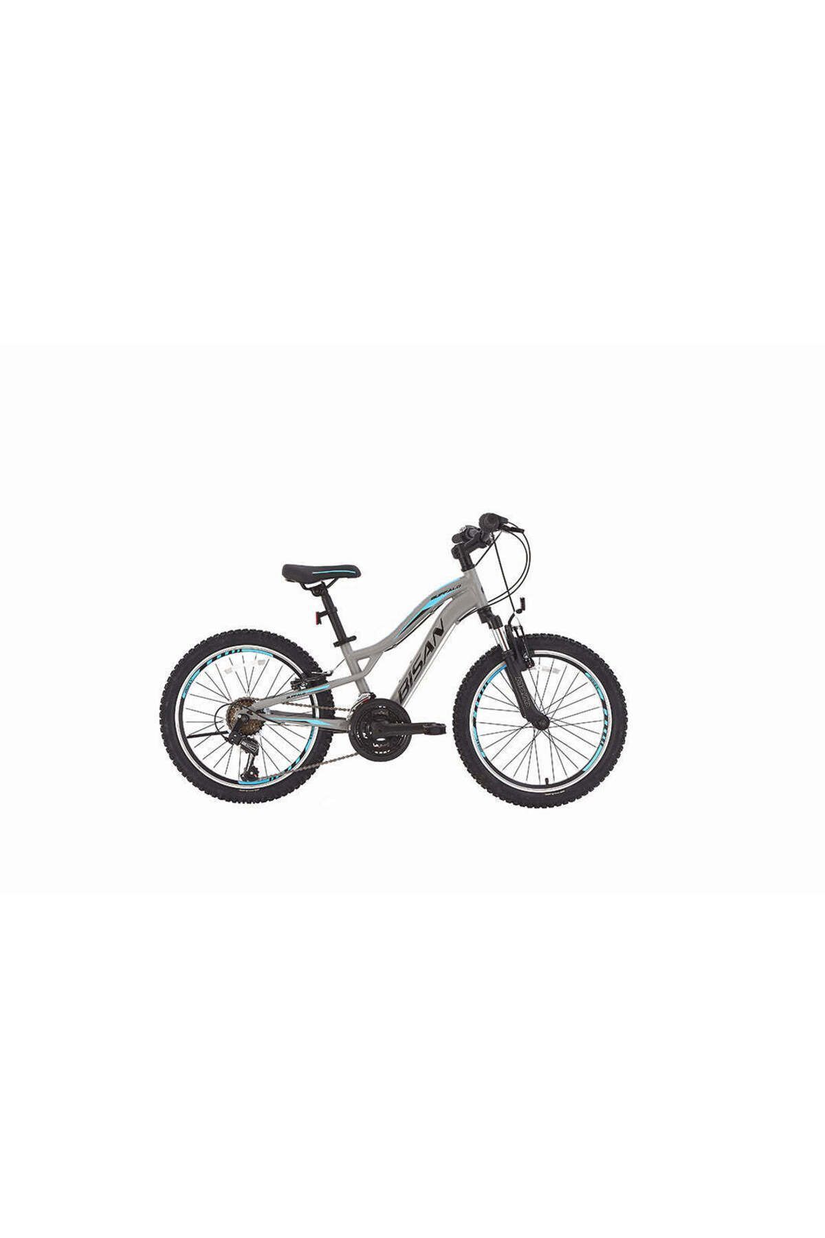 SerenityHaven BİSAN BUFFALO ÇOCUK BİSİKLETİ 30 CM V 24 JANT 18 VİTES AÇIK GRİ SİYAH MAVİ