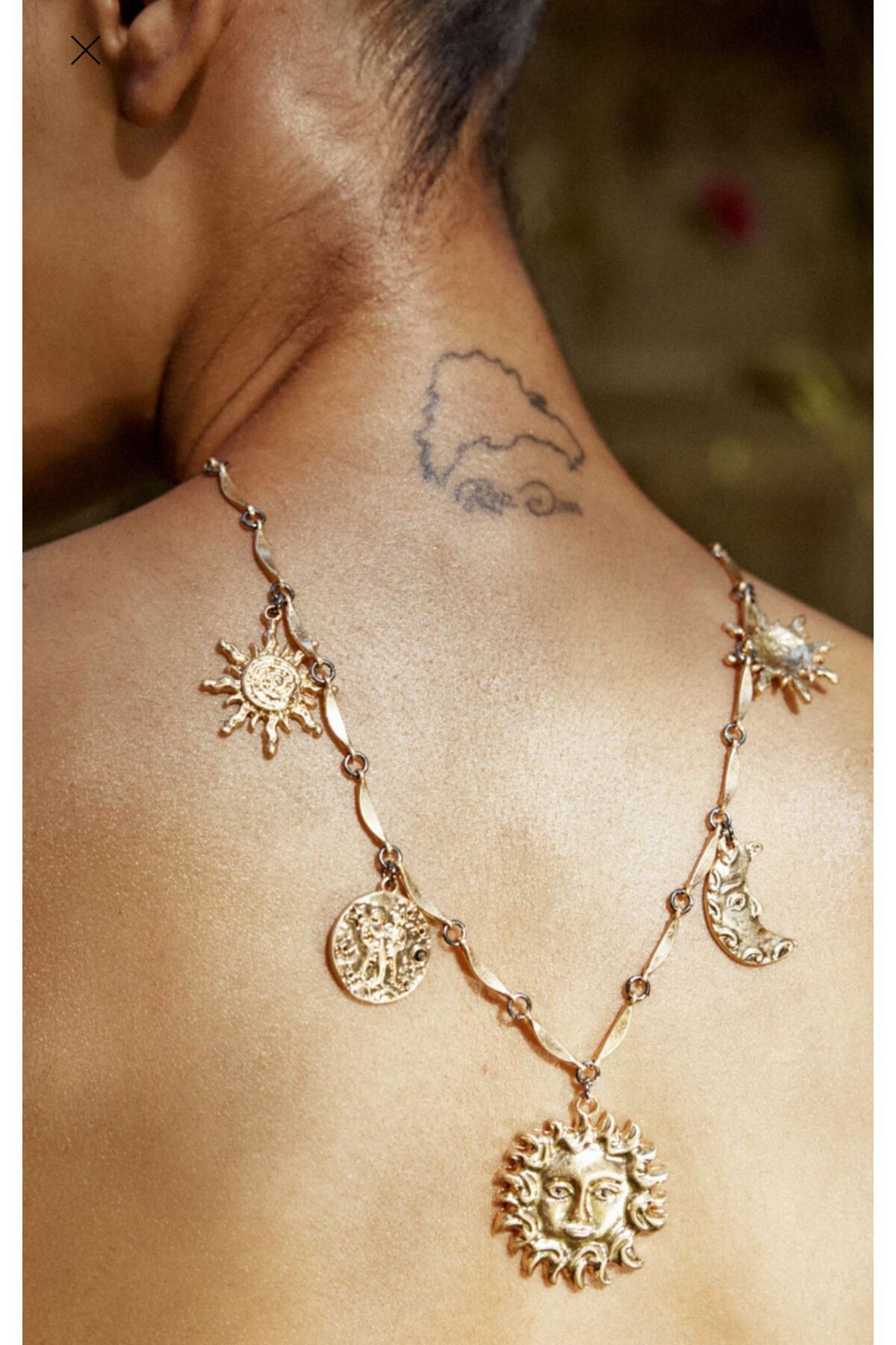 SELISYAJEWELRY Çelik Güneş 2li Kolye