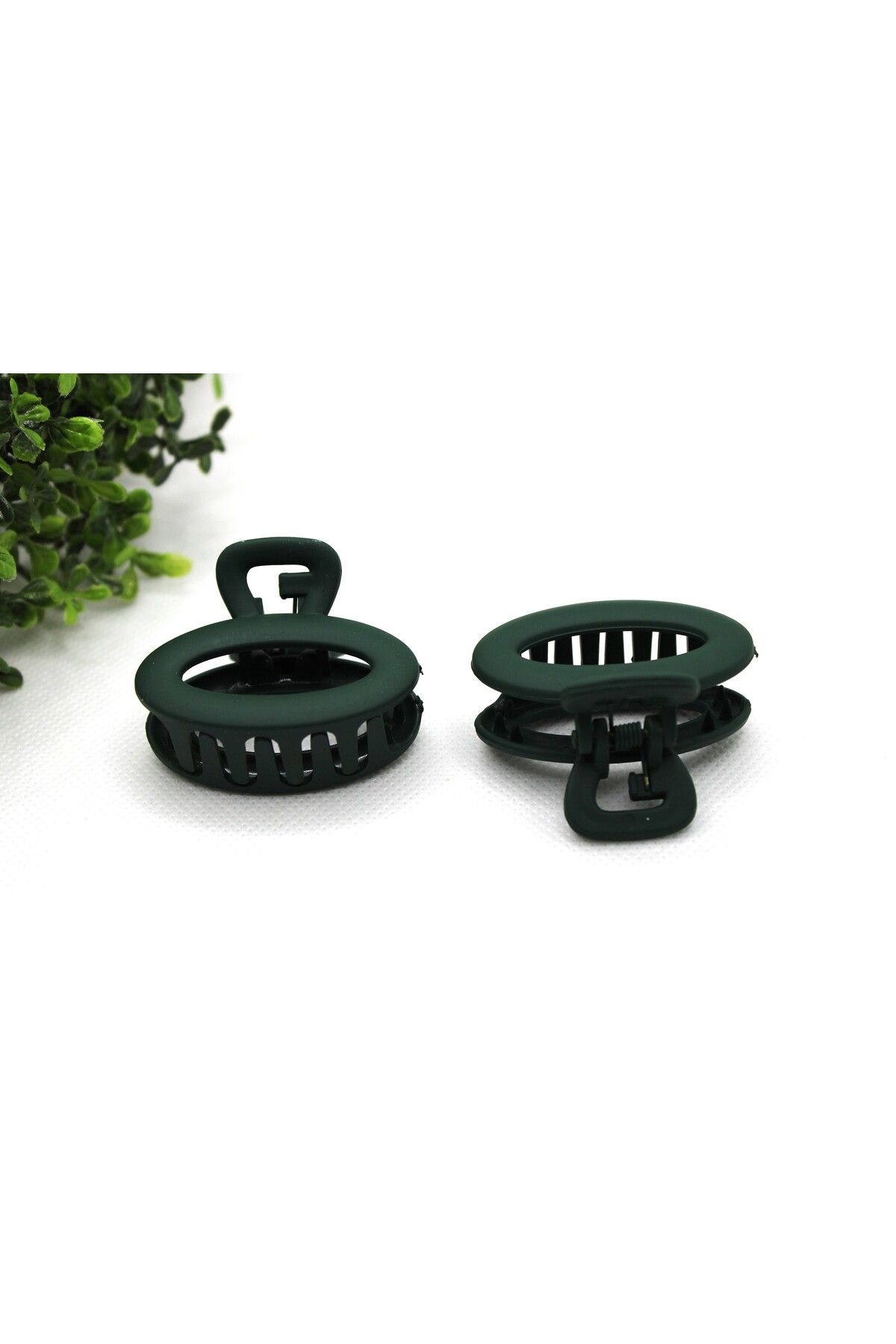 Tezcan Aksesuar 4 CM Oval Renkli Mandal Toka (2'li Paket)