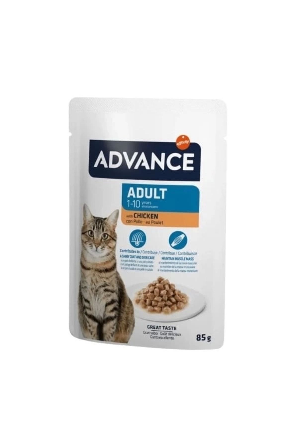 ShopNova Advance Tavuklu Pouch Konserve Yetişkin Kedi Maması 85 Gr