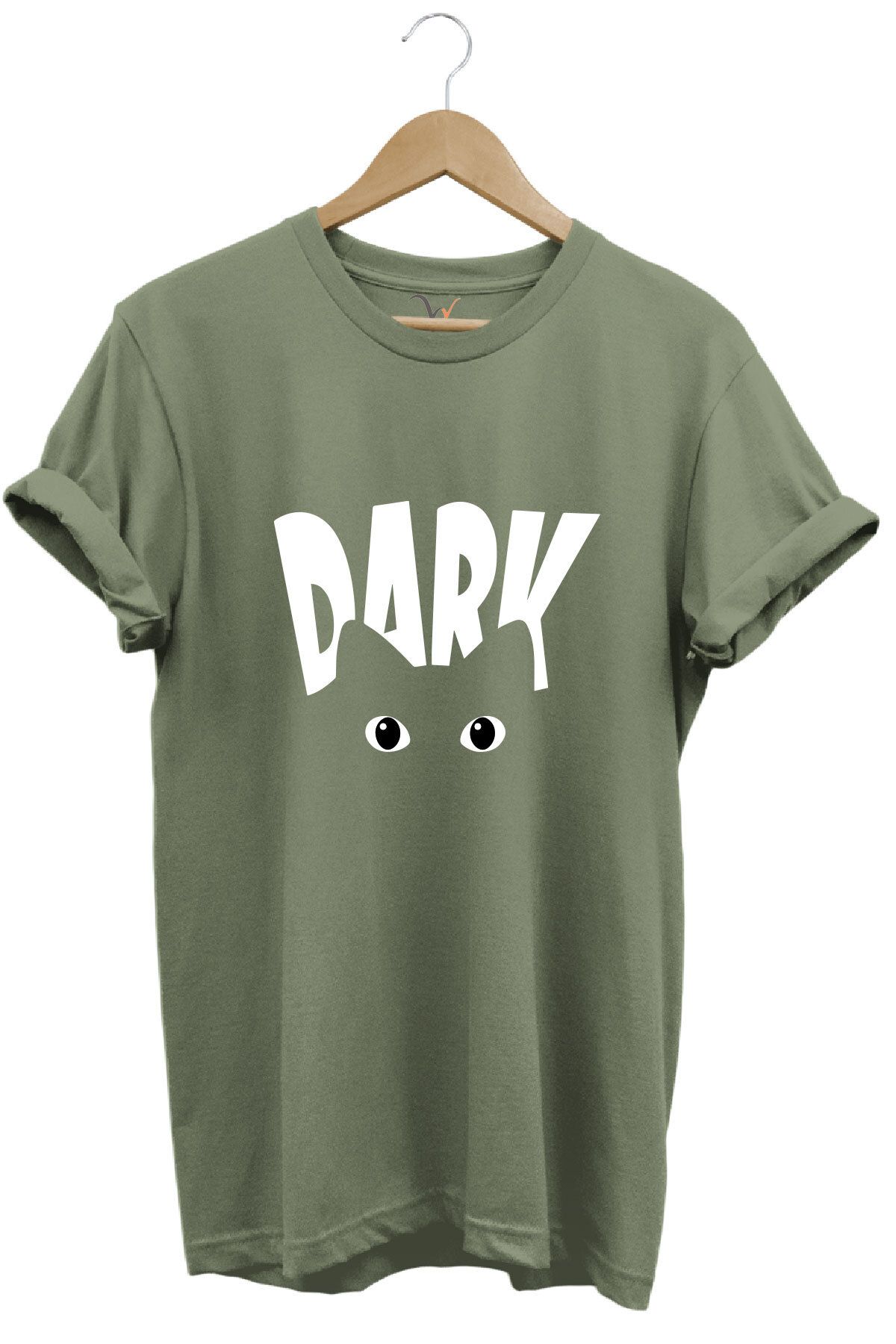 onsrawear Dark Temalı Kedi Unisex %100 Pamuk Basic T-shirt