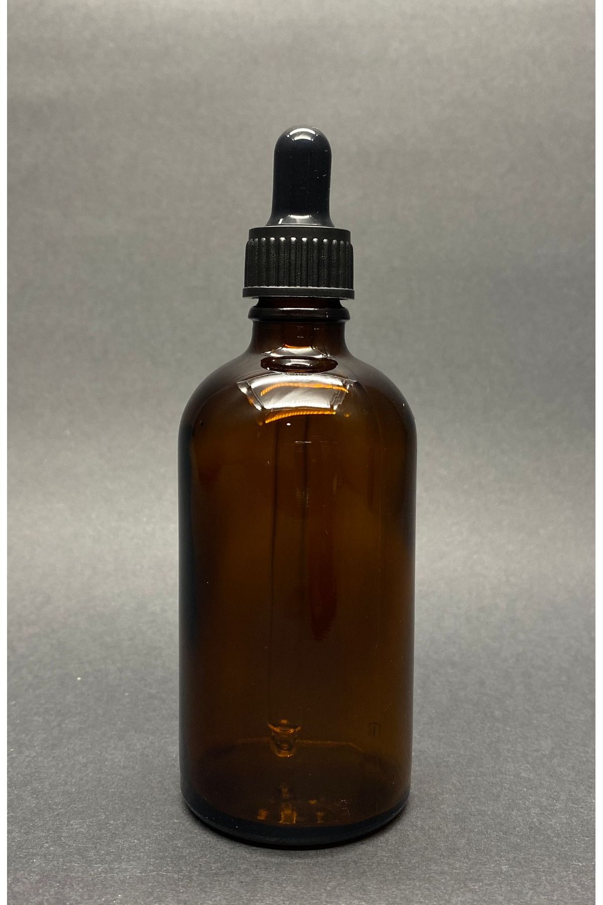 junibeliw 3 Adet 100ml Amber Cam Şişe Plastik Kapaklı Cam Damlalıklı Boş Çok Amaçlı Esans Yağ Şişesi 3x100ml