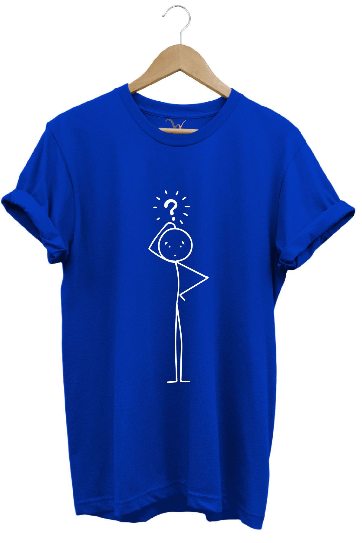 onsrawear Düşünceli Çöp Adam %100 Pamuk Basic T-shirt