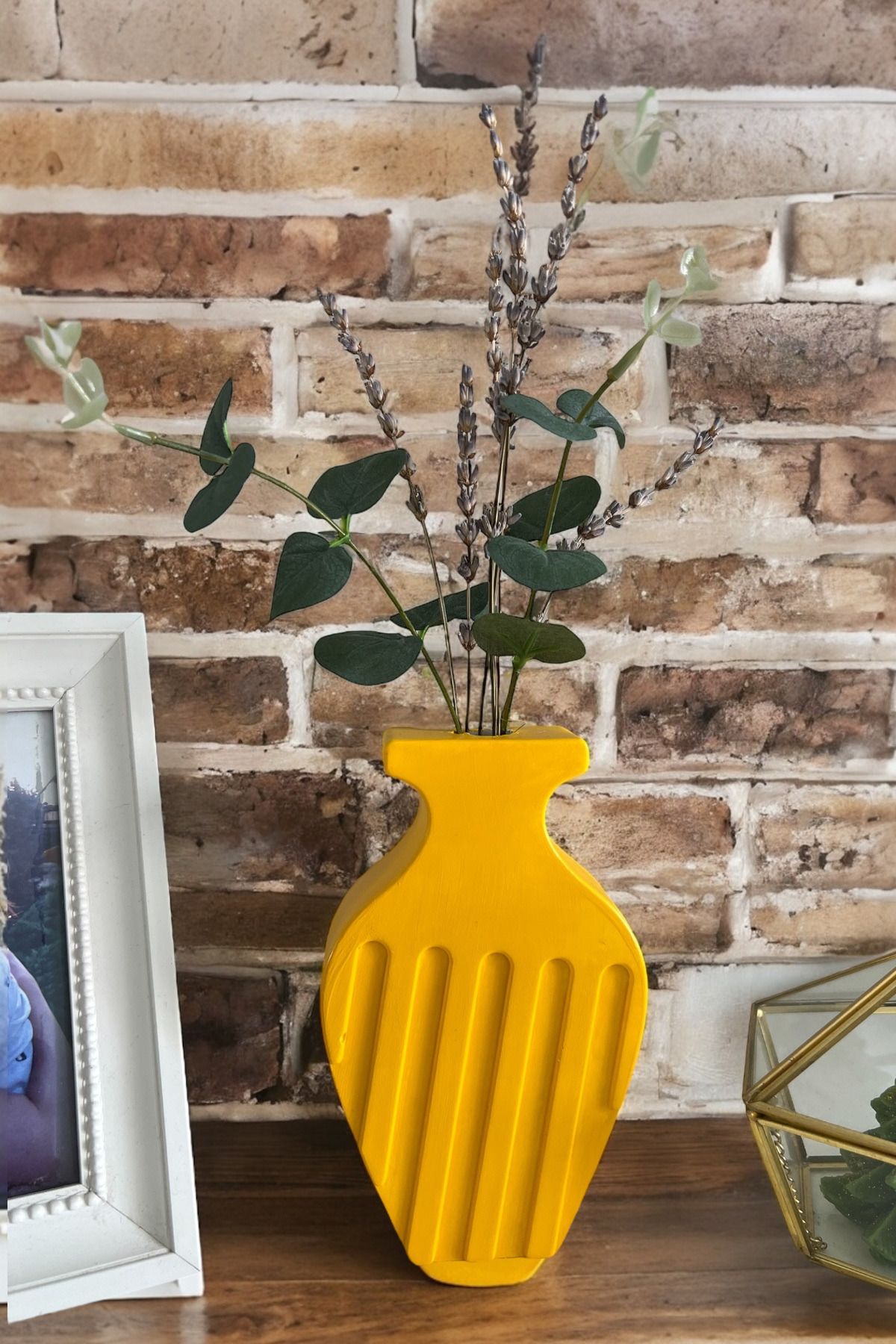 ardesta El Yapımı Taş Tozu Minimalist Dekoratif Vazo | Modern Rustik Ev Aksesuarı ve Hediye