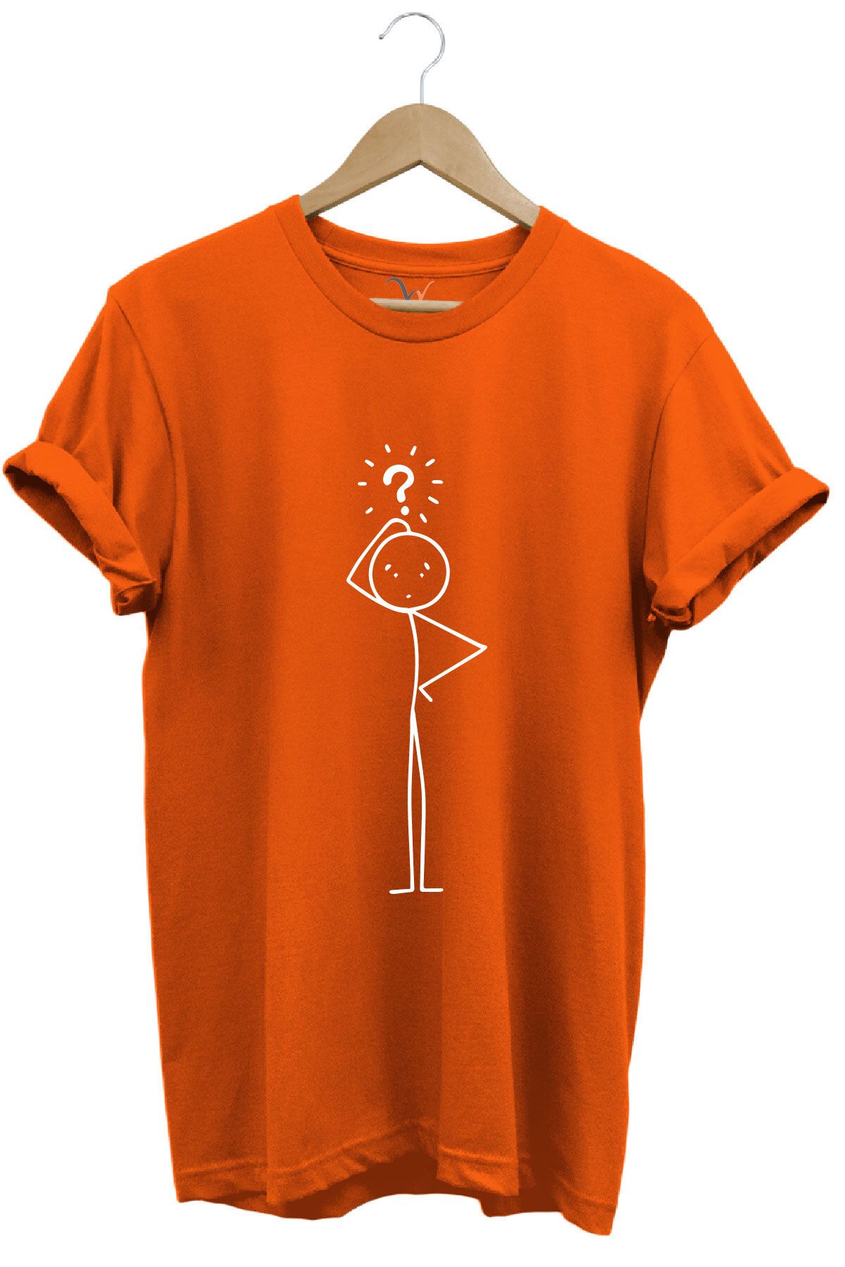 onsrawear Düşünceli Çöp Adam %100 Pamuk Basic T-shirt