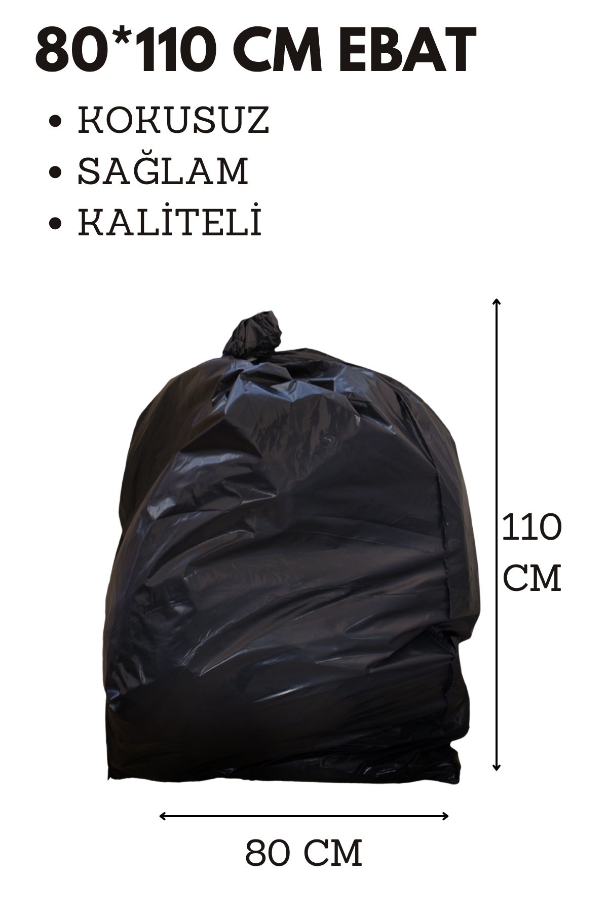 mavix 5 Adet 80x110 Siyah Büyük Boy Ultra Kalın Nakliye Torbası Eşya Taşıma Poşeti Taşınma Çuvalı