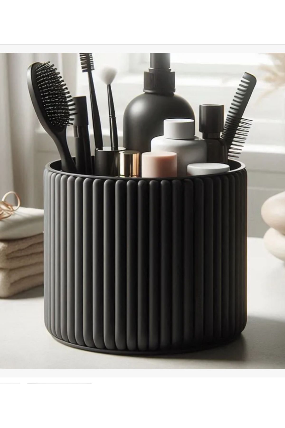 3DAKSESUAR Modern Yivli Banyo / Makyaj Düzenleyici