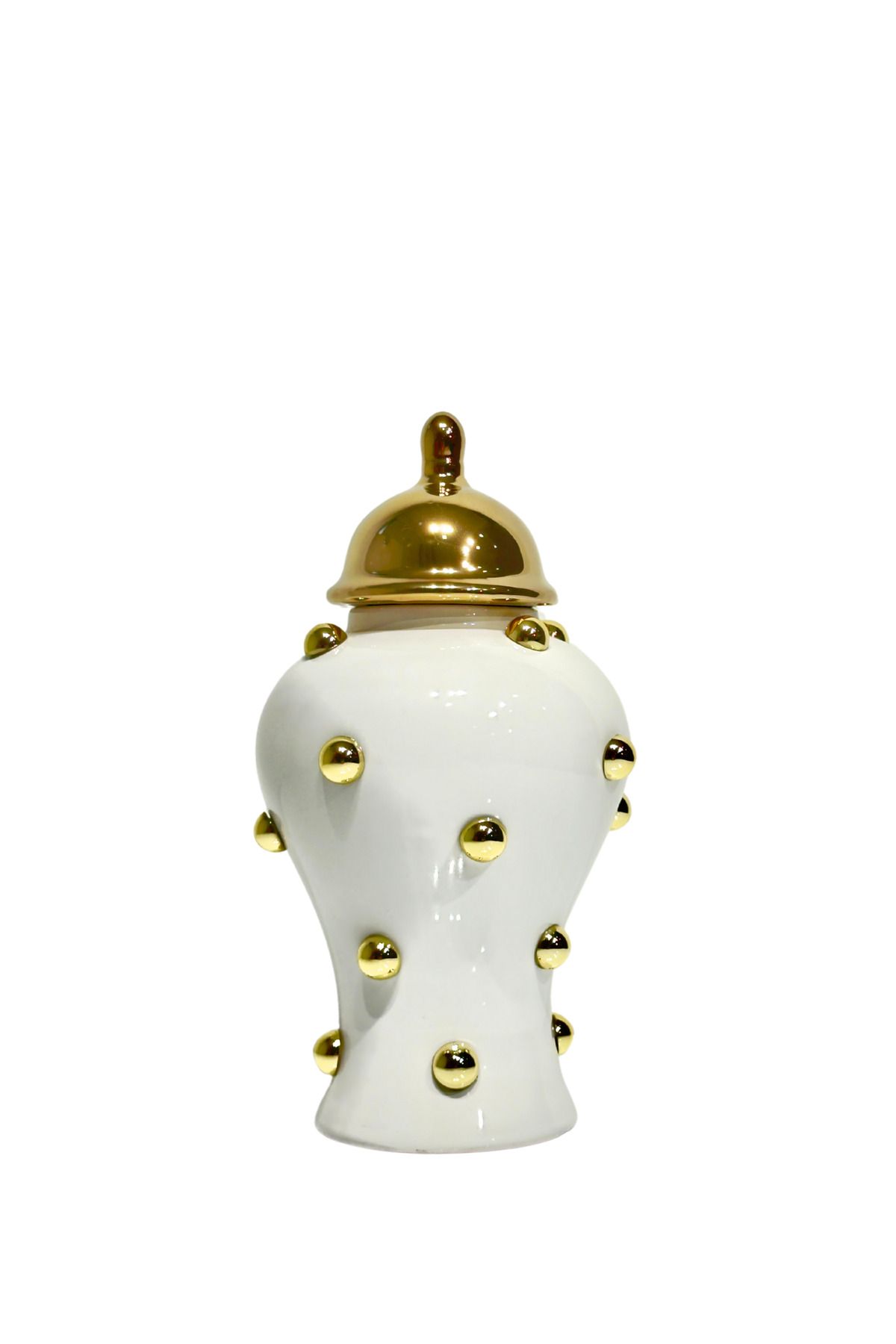 Lara Decor Gold Benekli Seramik Küp Küçük Boy