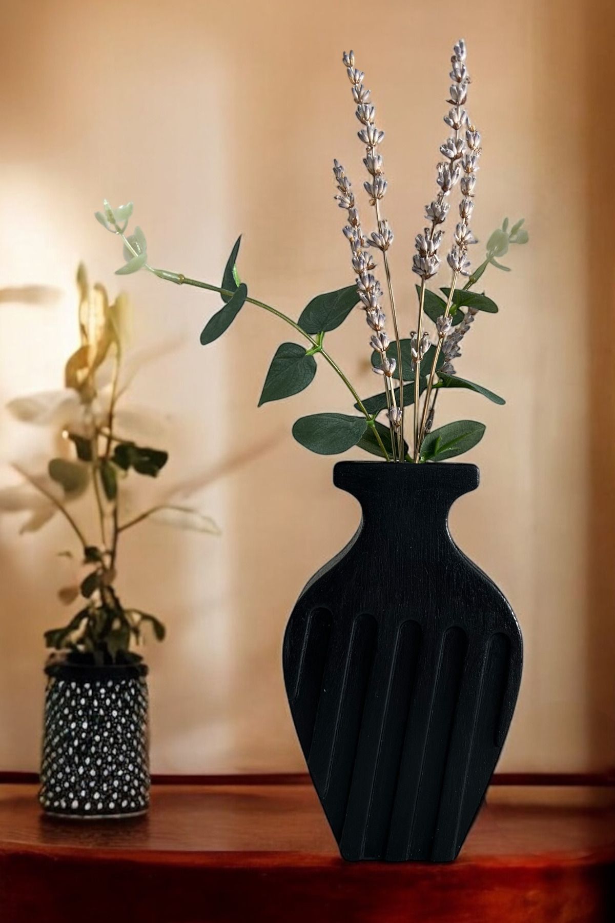ardesta El Yapımı Taş Tozu Minimalist Dekoratif Vazo | Modern Rustik Ev Aksesuarı ve Hediye