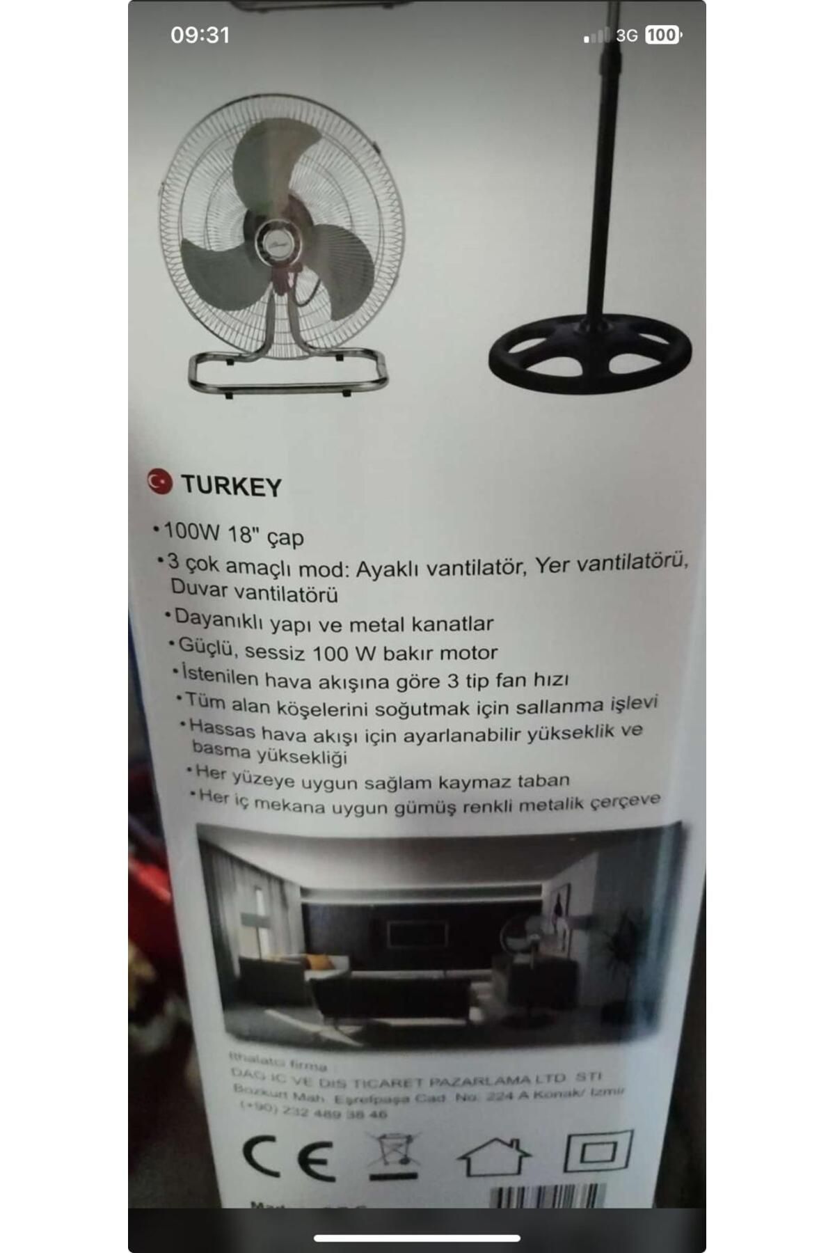 Phoenixx Phoenix 18" Sanayi Tipi Vantilatör