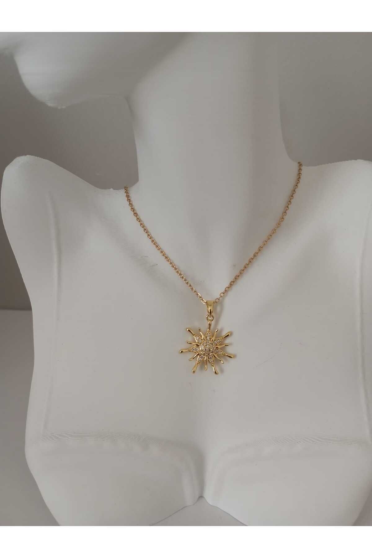 sessjewelry Güneş Kolye Gold
