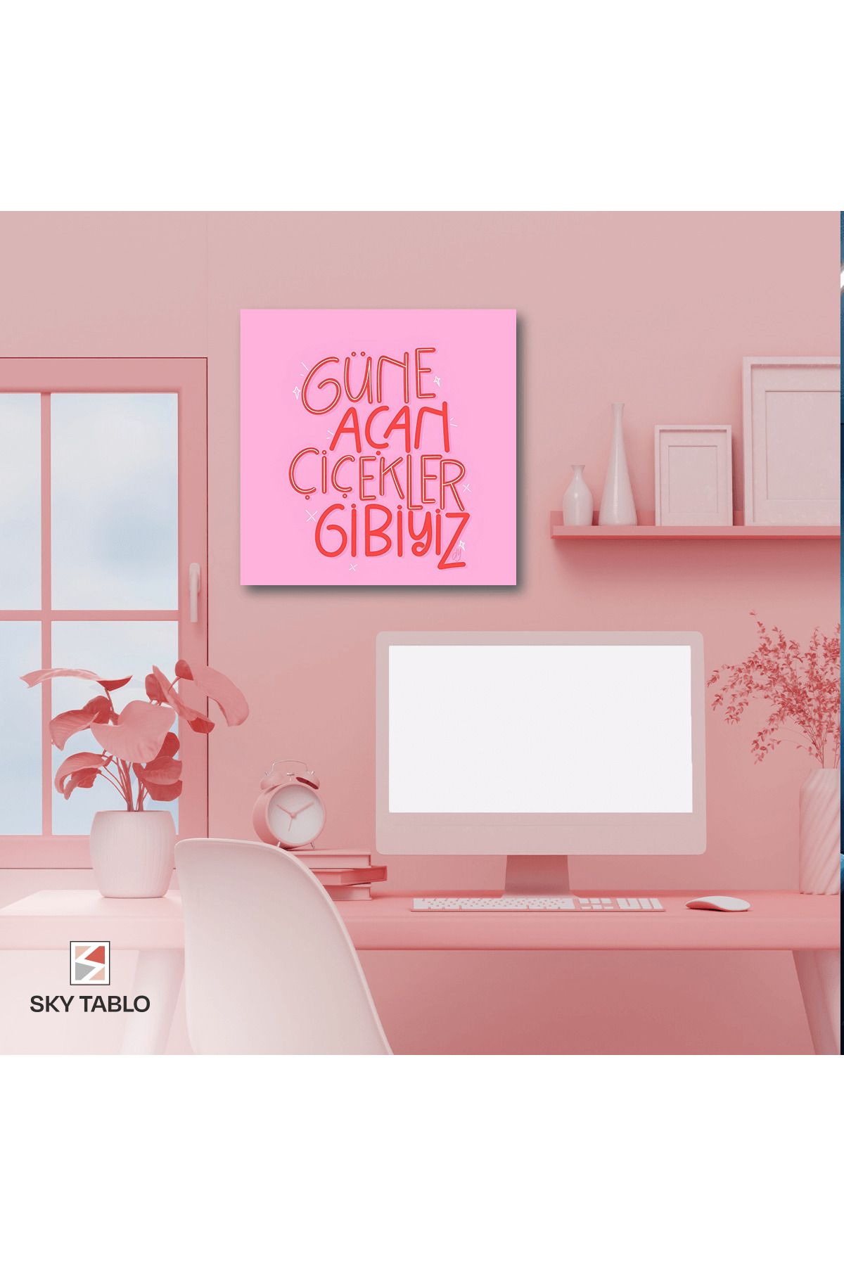 Home Çiçek Gibi Uyan Kanvas Tablo