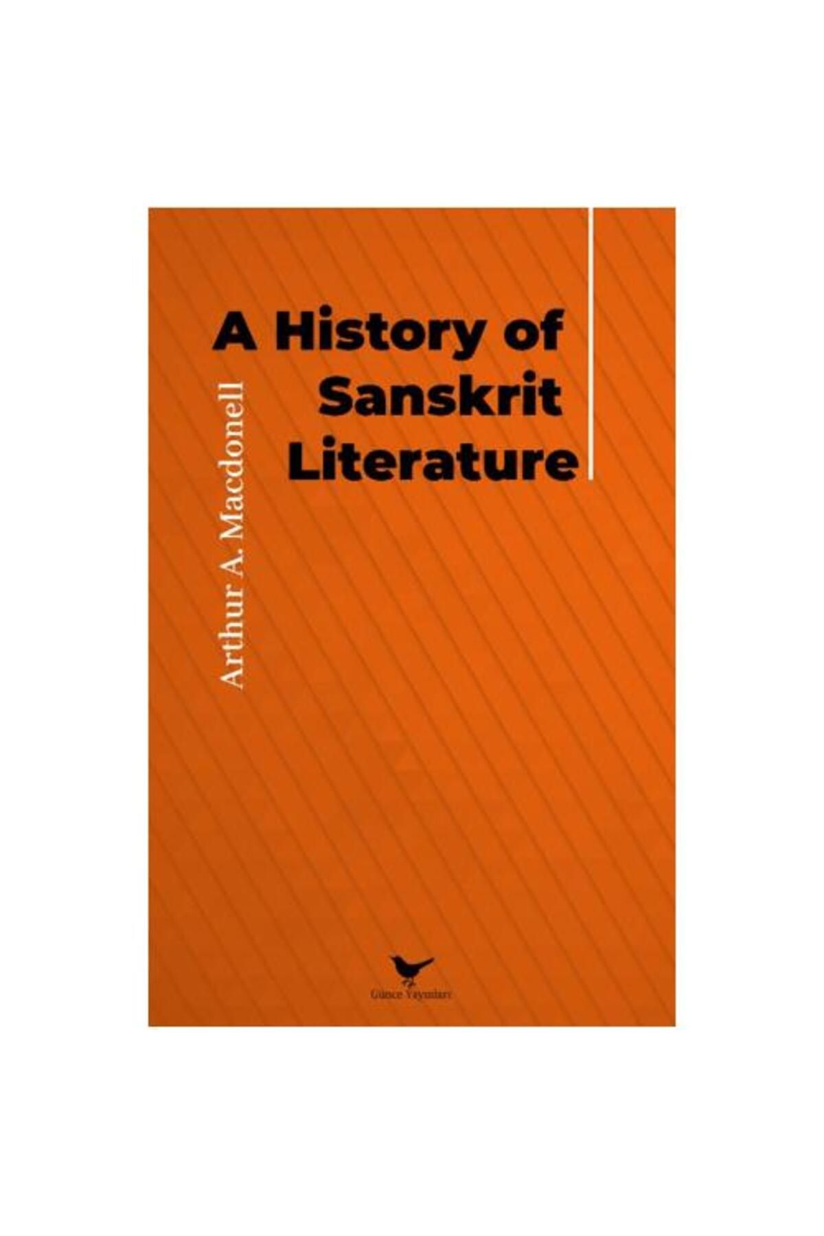 Günçe Yayınları A History of Sanskrit Literature