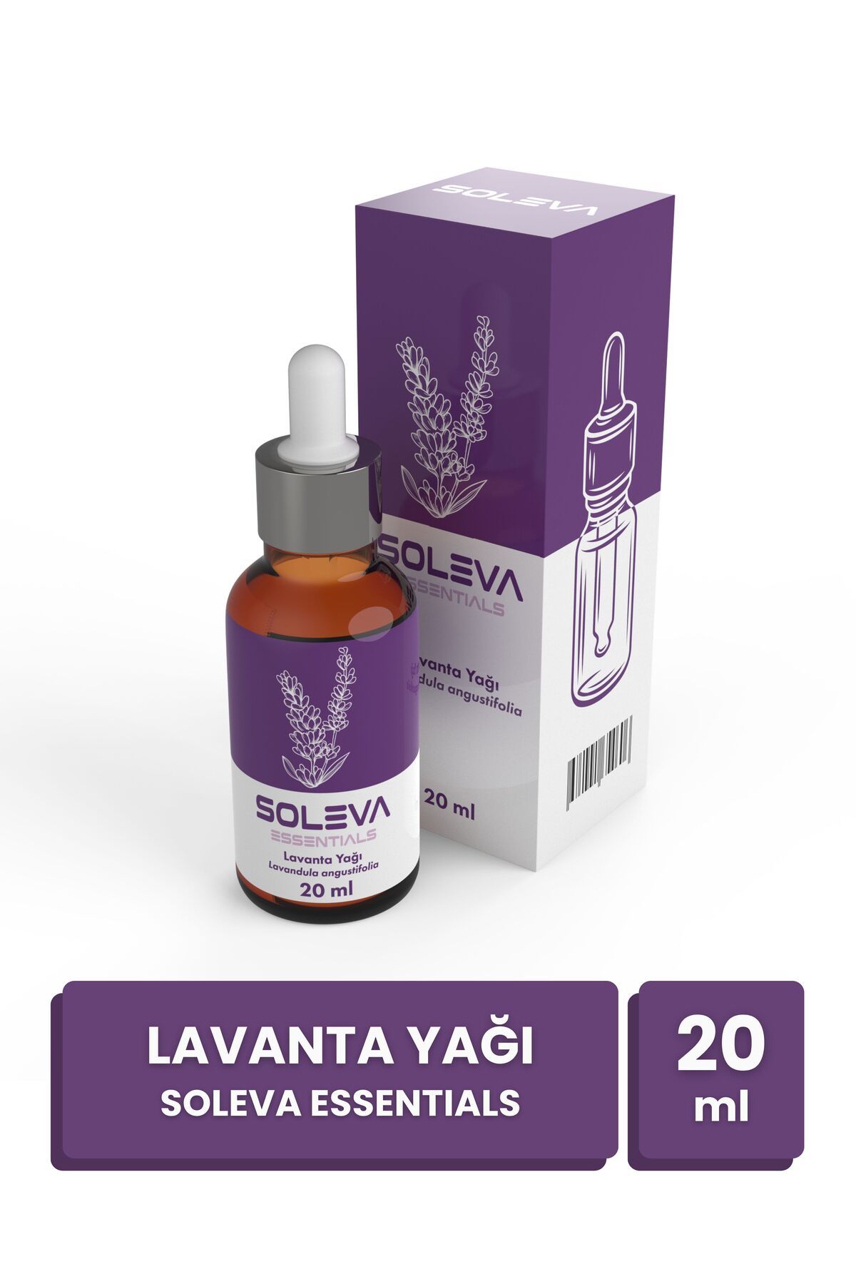 SOLEVA Doğal Lavanta Yağı 20 ML Damla