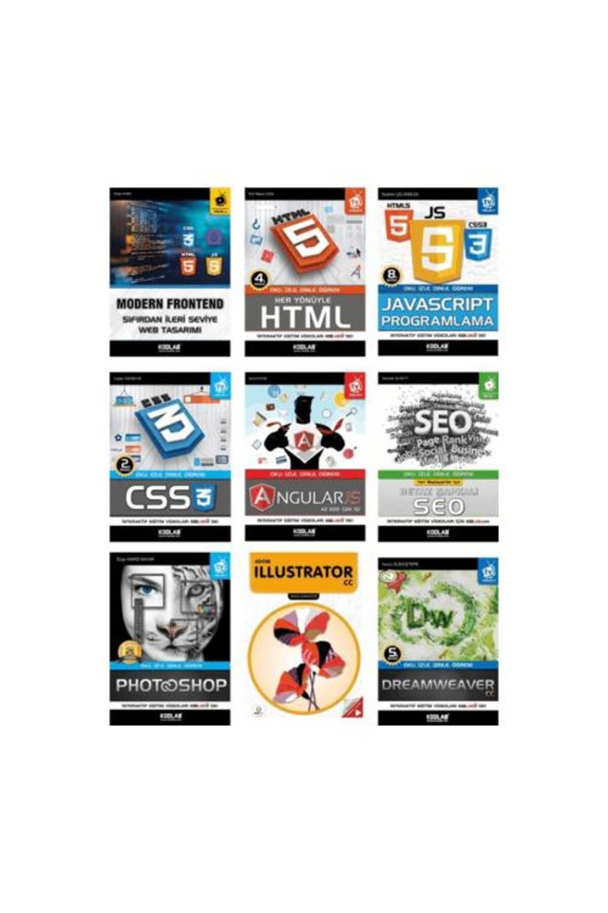 Kodlab Yayın Dağıtım Süper Modern Web Tasarım Seti (9 Kitap Takım)