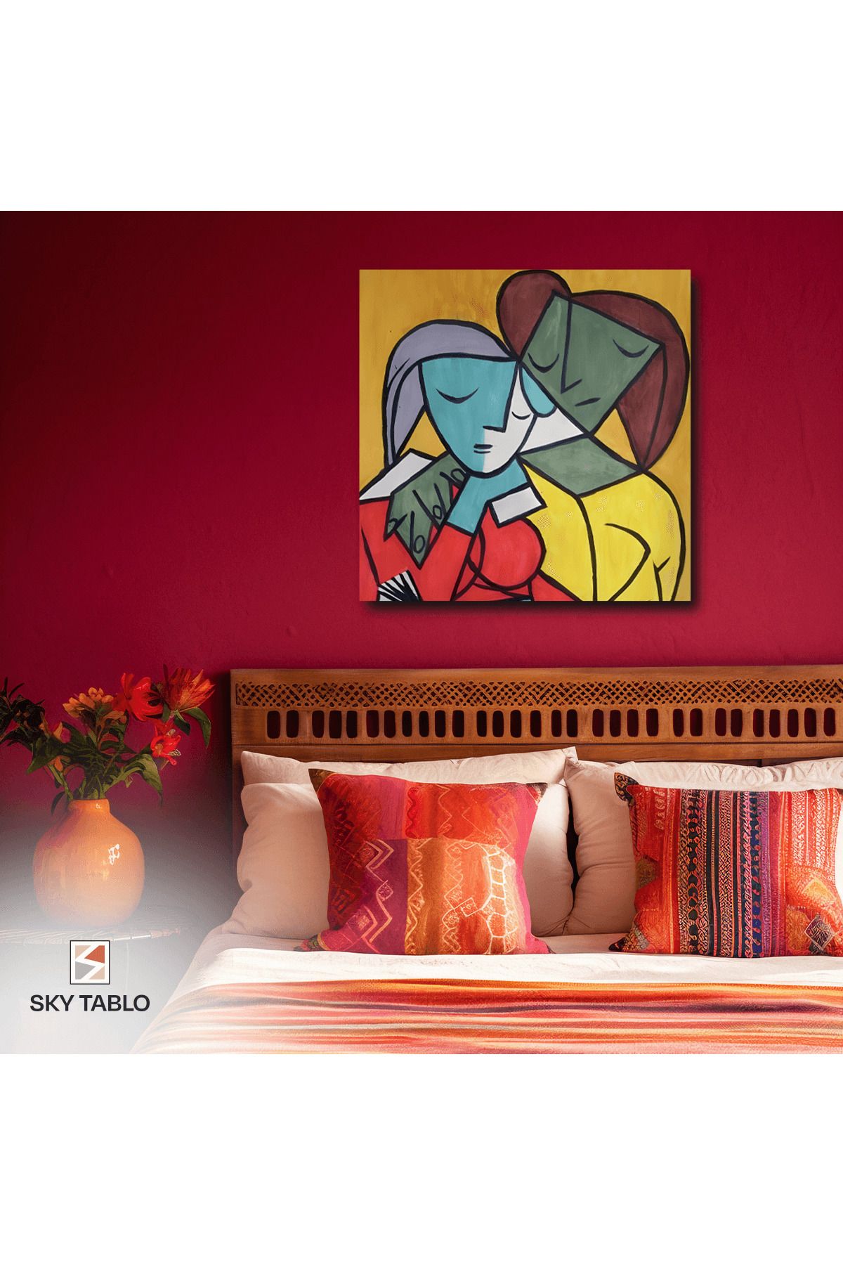 Home Sessiz Sarılma Kanvas Tablo