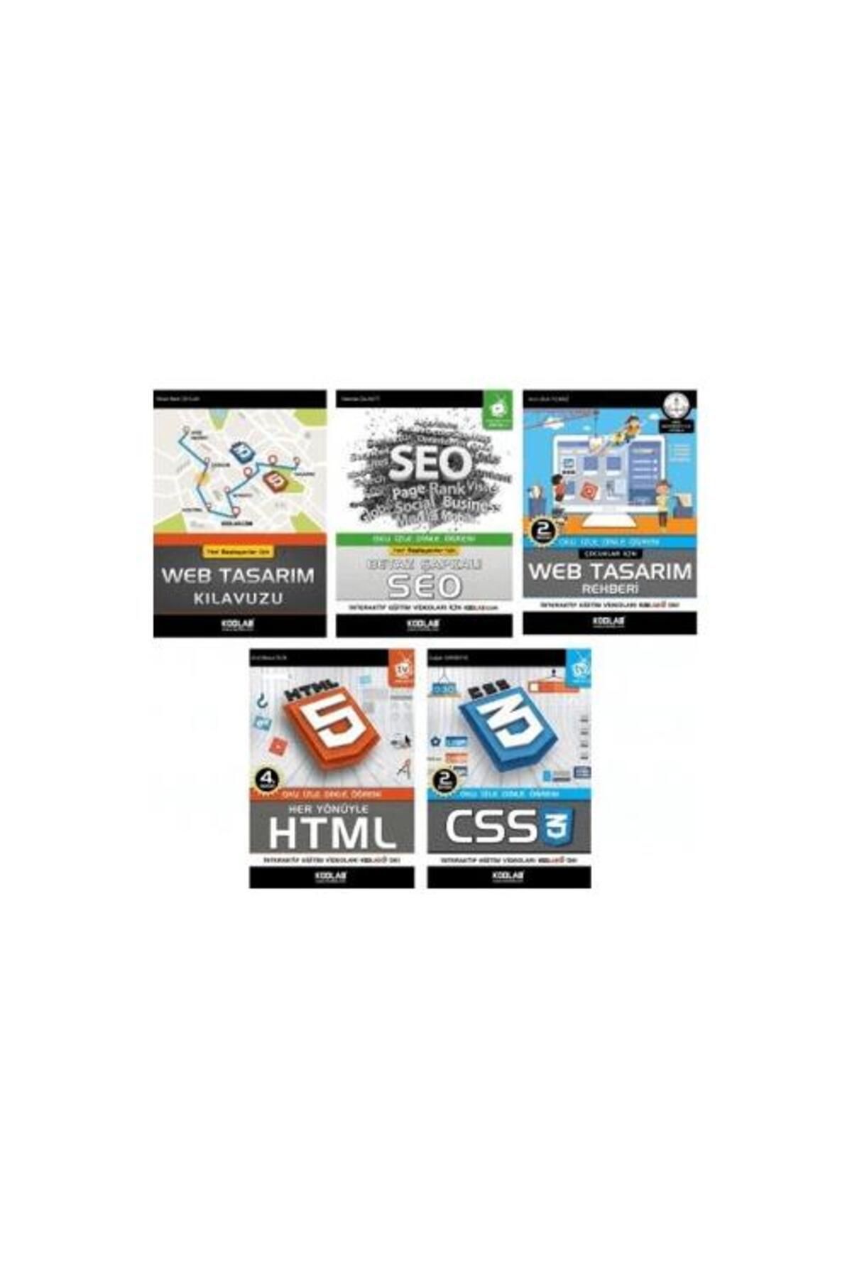 Kodlab Yayın Dağıtım Hızlı ve Kolay Web Tasarım Seti 3 (5 Kitap Takım)