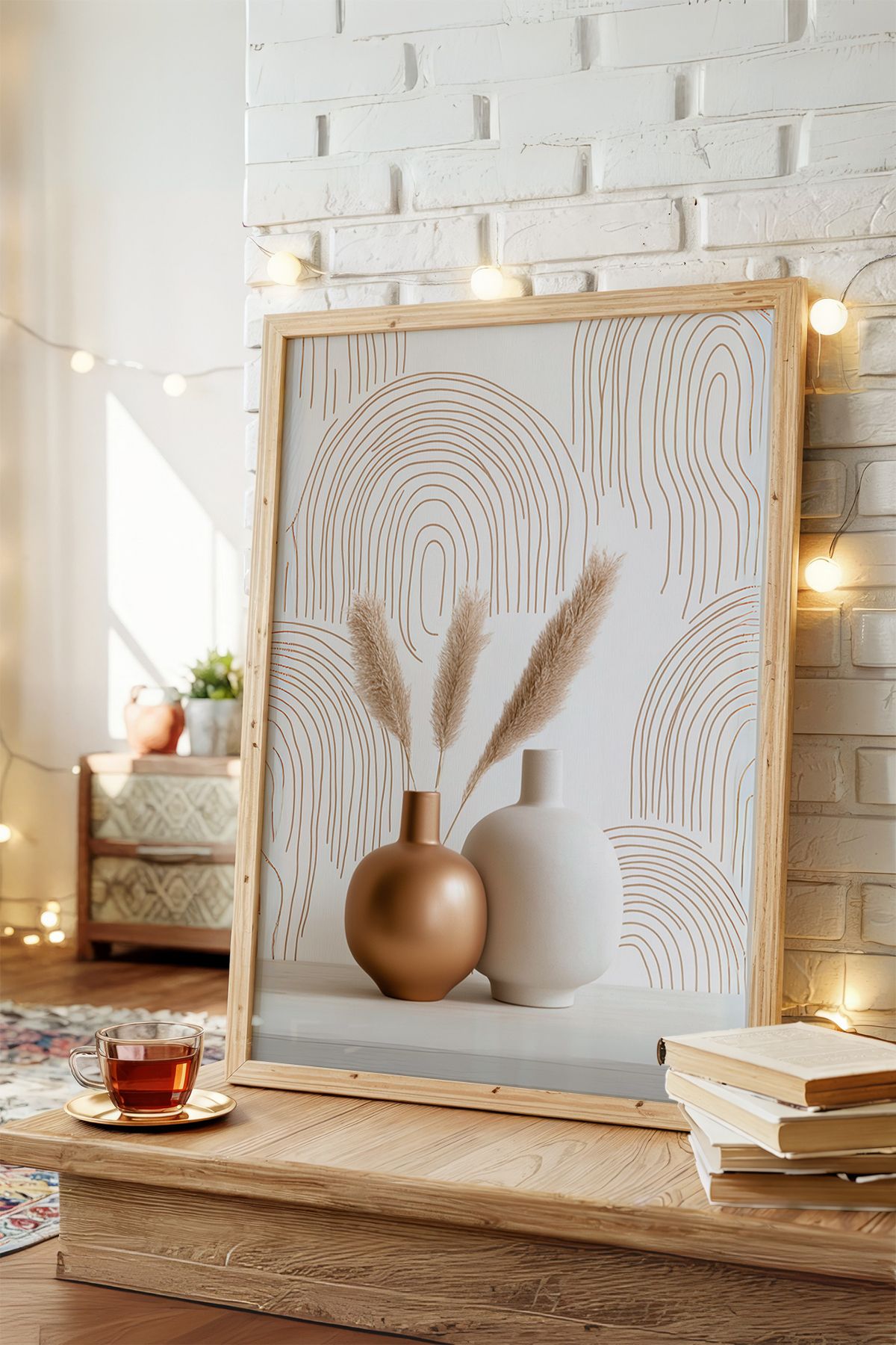 AKSU SANAT Minimalist Vazo, Kanvas Poster, Çerçevesiz Kanvas Poster 1MİPSTR4