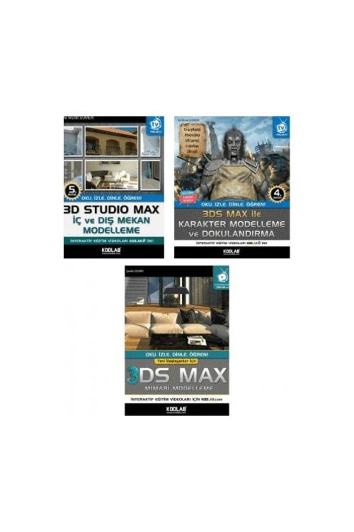 Kodlab Yayın Dağıtım 3D Studio Max Eğitim Seti (3 Kitap Takım)