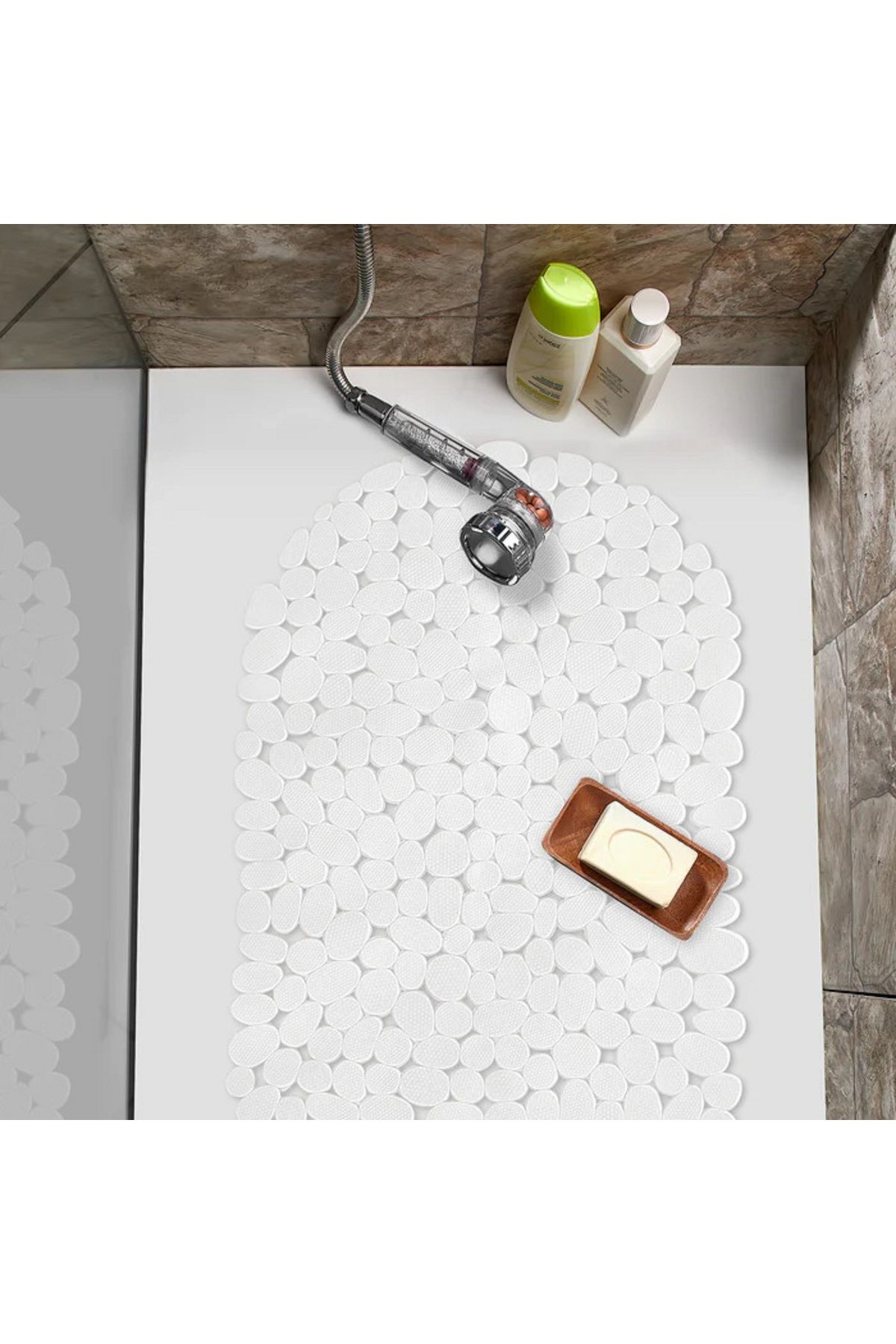 MAİN SHOP Banyo Duş Ve Küvet Kaydırmazı Vantuzlu Paspas 34x68 Cm M-130