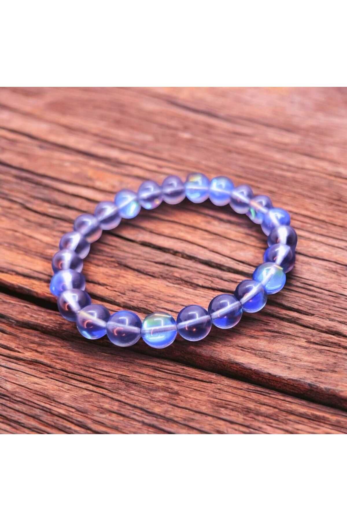 ÜMRANİKA JEWELLERY Mor Jade Bileklik - Doğal Taş