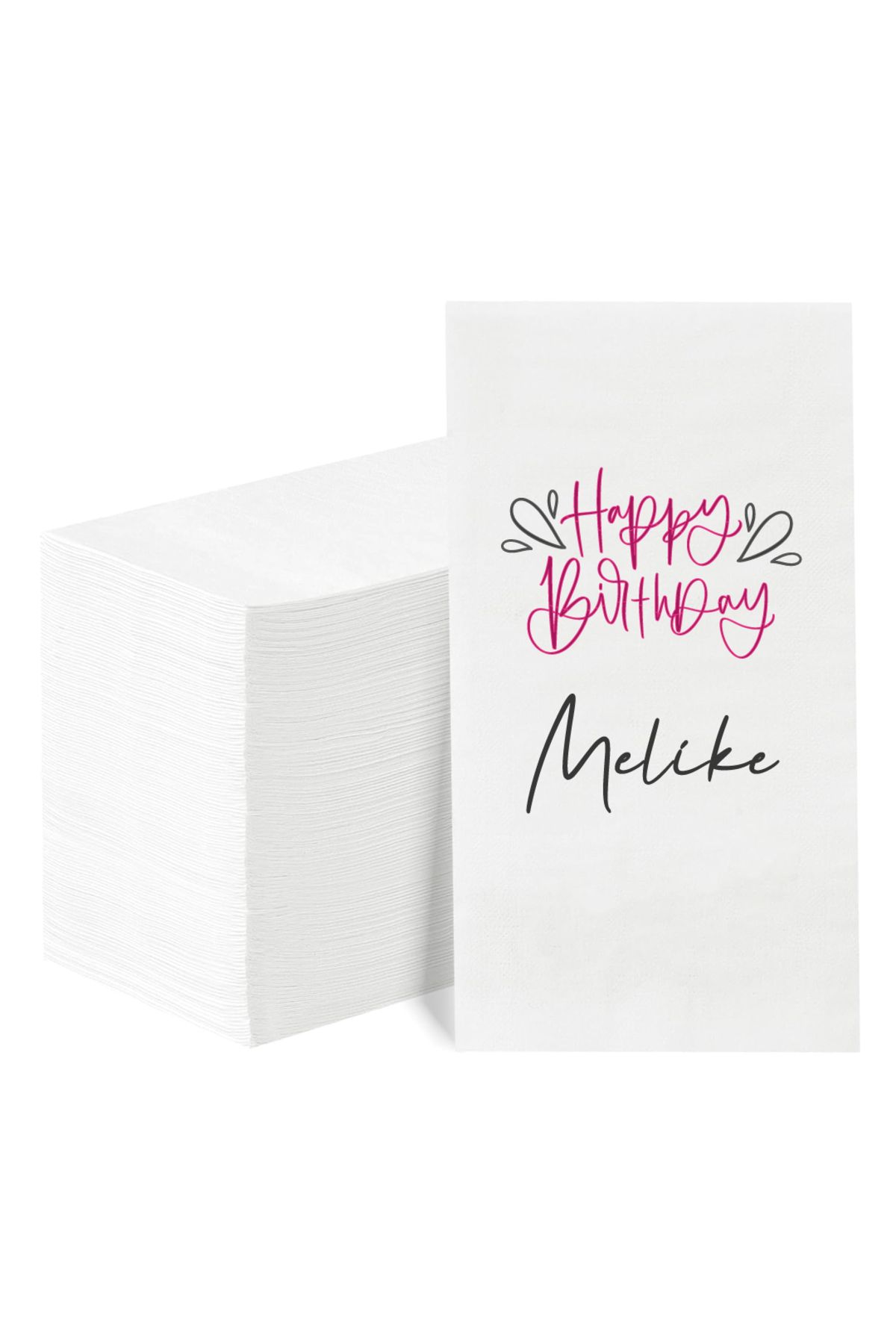NapkinStore Kişiye Özel Doğum Günü Peçetesi 25 Adet - Npa17