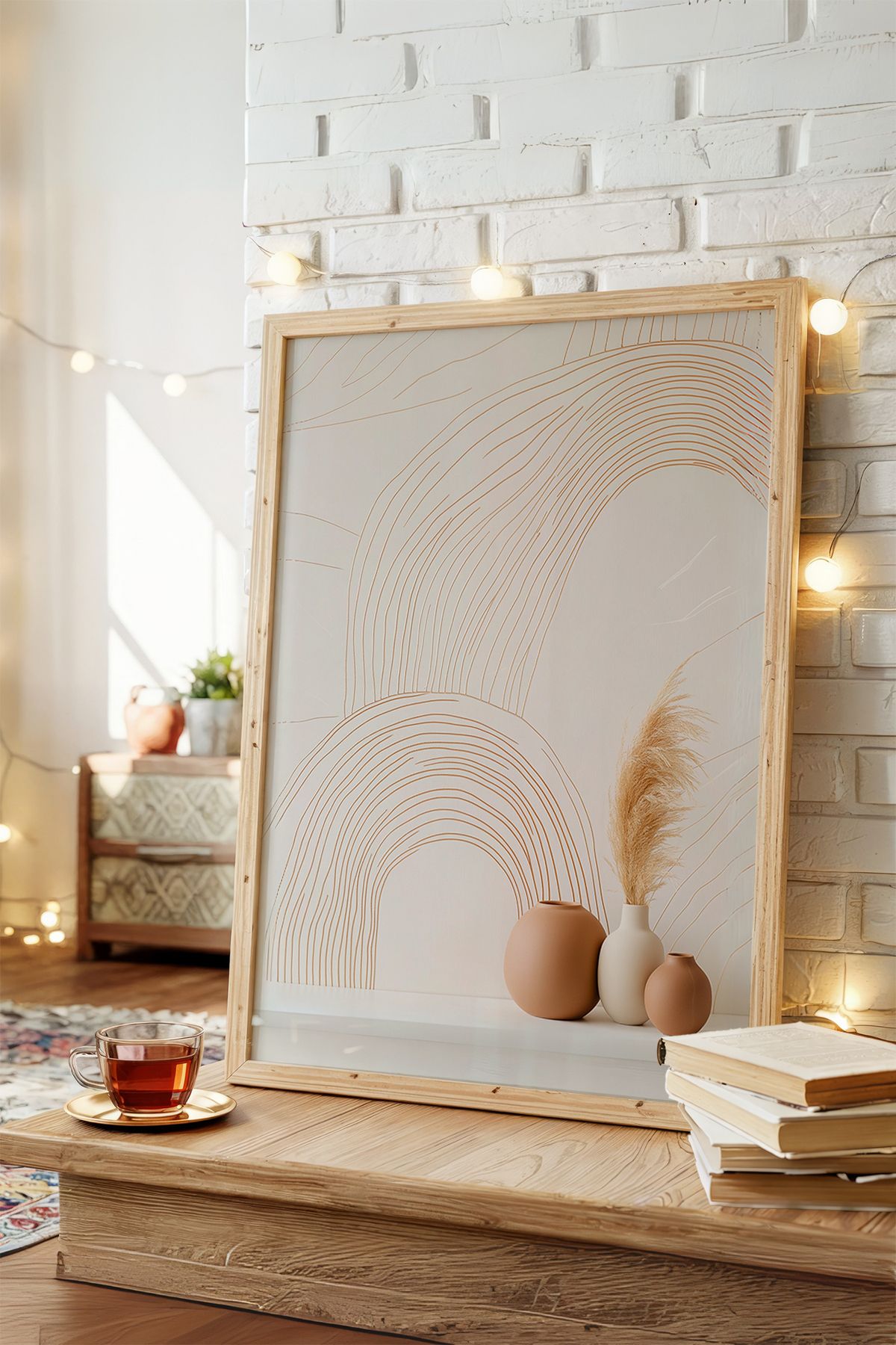 AKSU SANAT Minimalist Vazo, Kanvas Poster, Çerçevesiz Kanvas Poster 1MİPSTR6