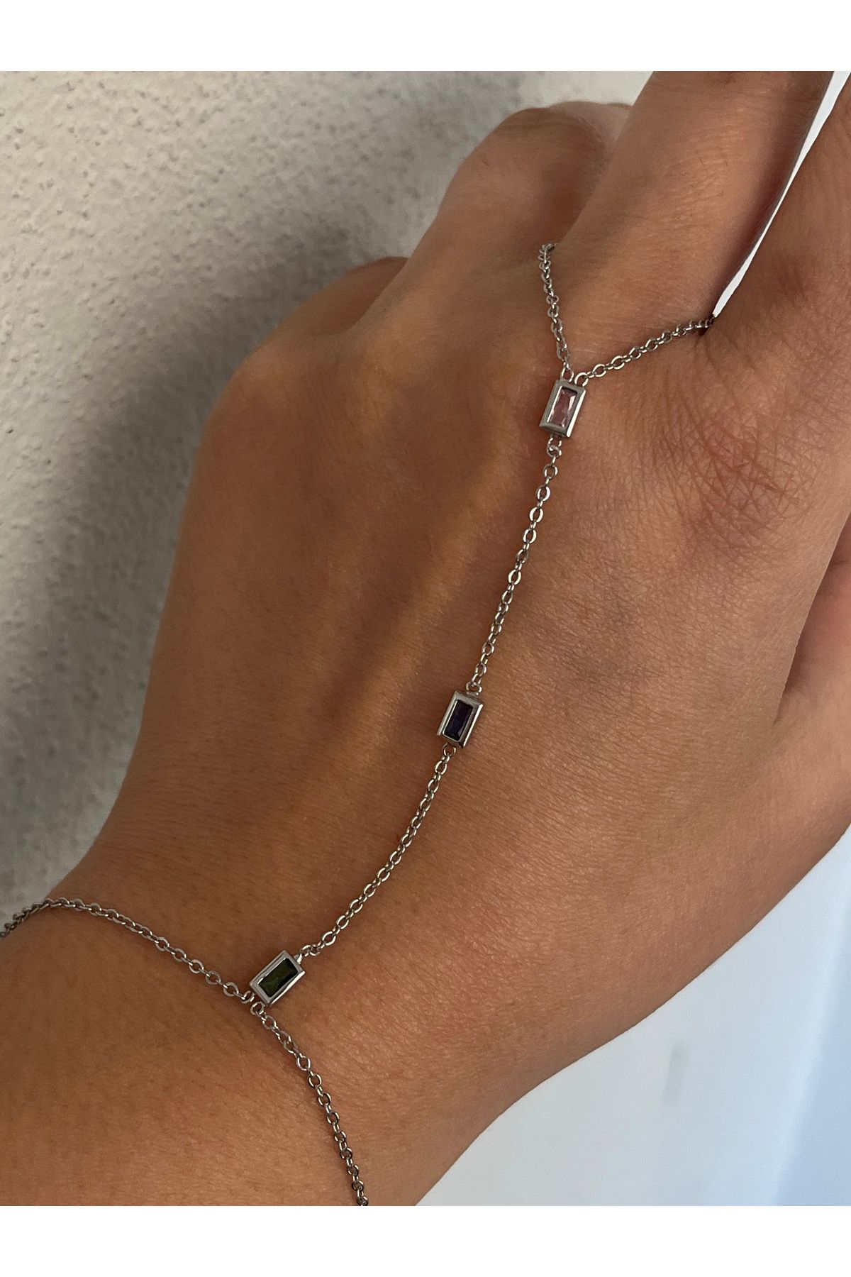 Twinssis Accessories Renkli Taşlı Zincir Şahmeran