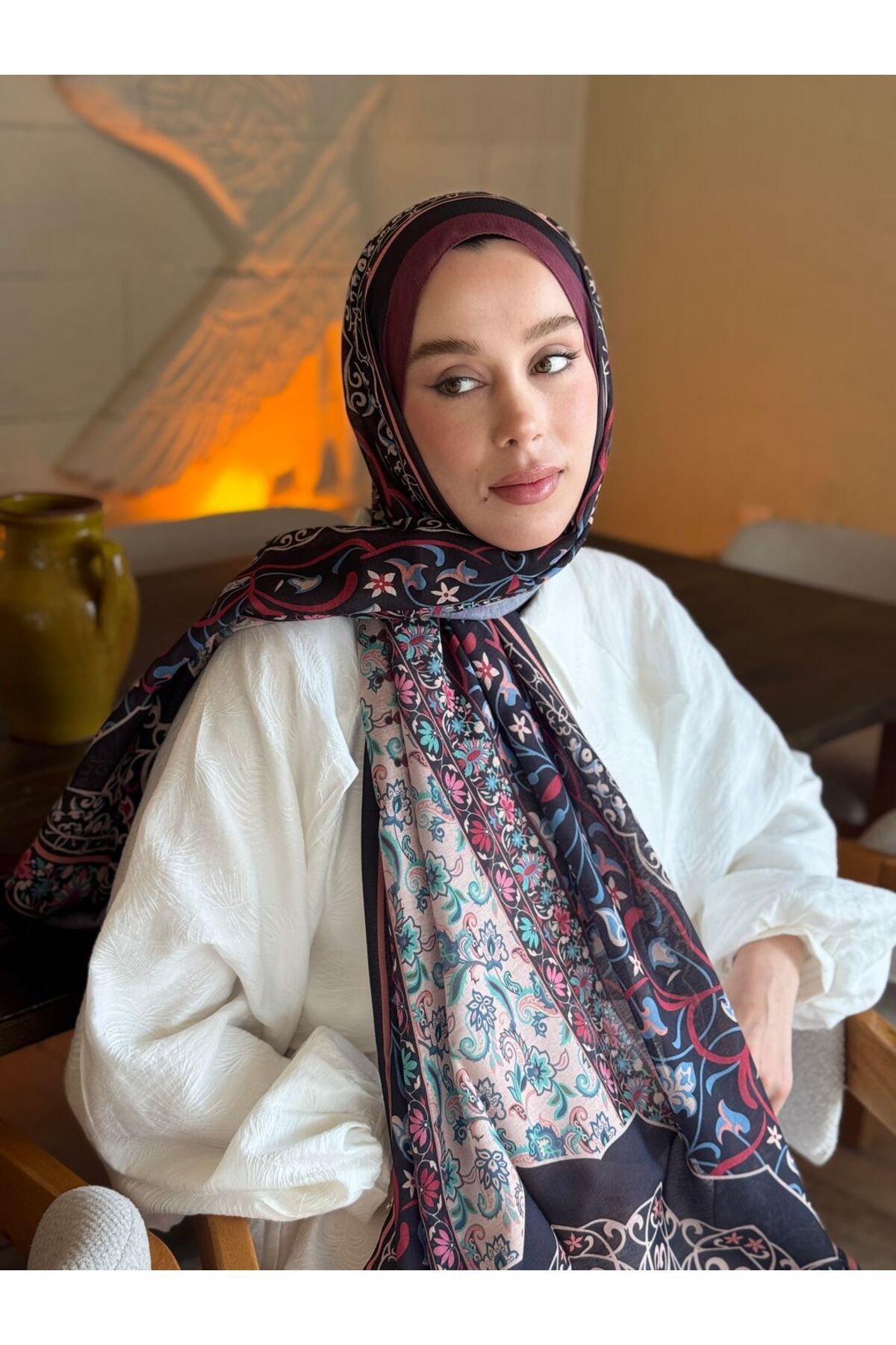 Modakaşmir Pıtrak Desen Lina Şal