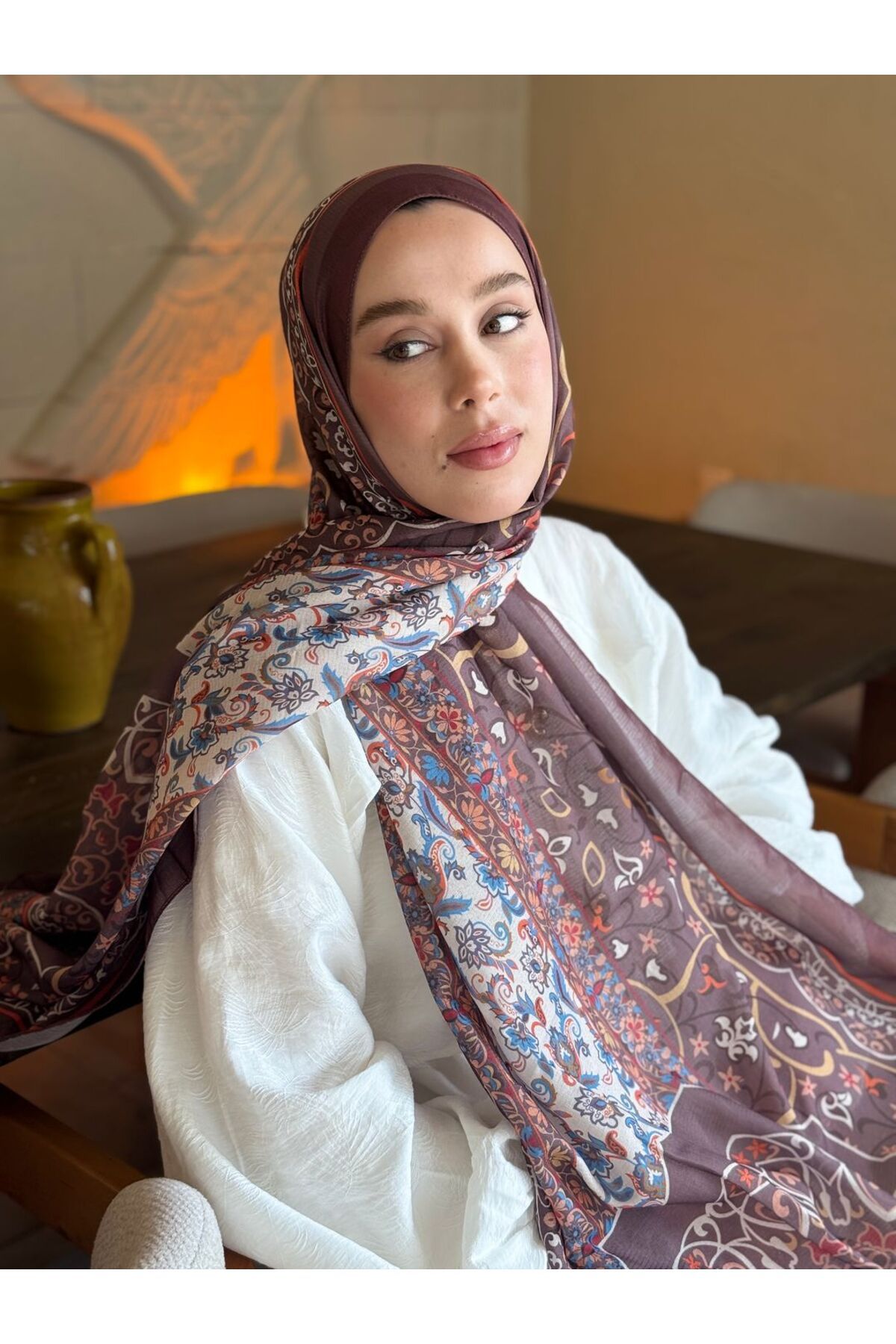 Modakaşmir Pıtrak Desen Lina Şal