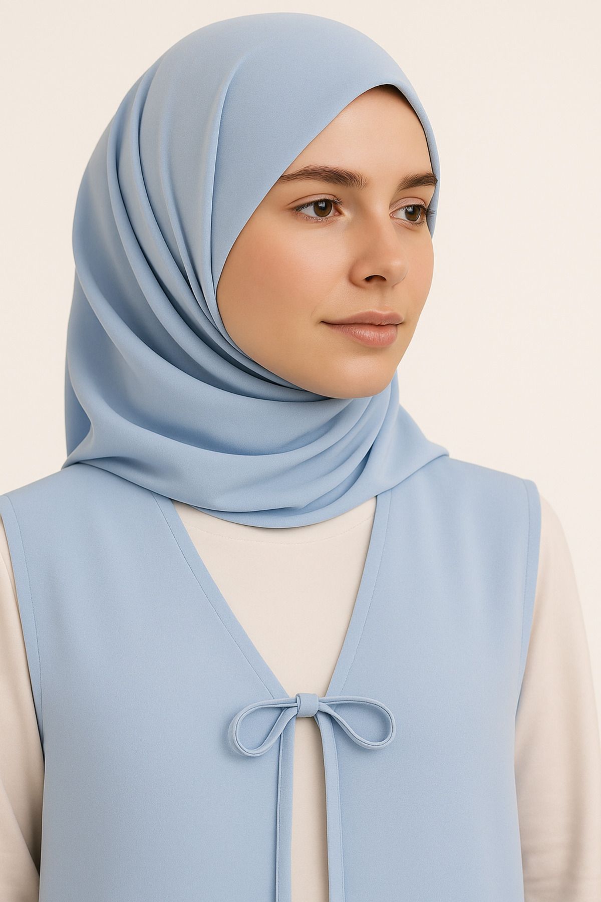 Misue Handmade Medine İpeği Şal, 75X190 Dökümlü, Kaymaz, Kırışmaz, Hafif ve Rahat Kumaş, Tesettür Baş Örtüsü