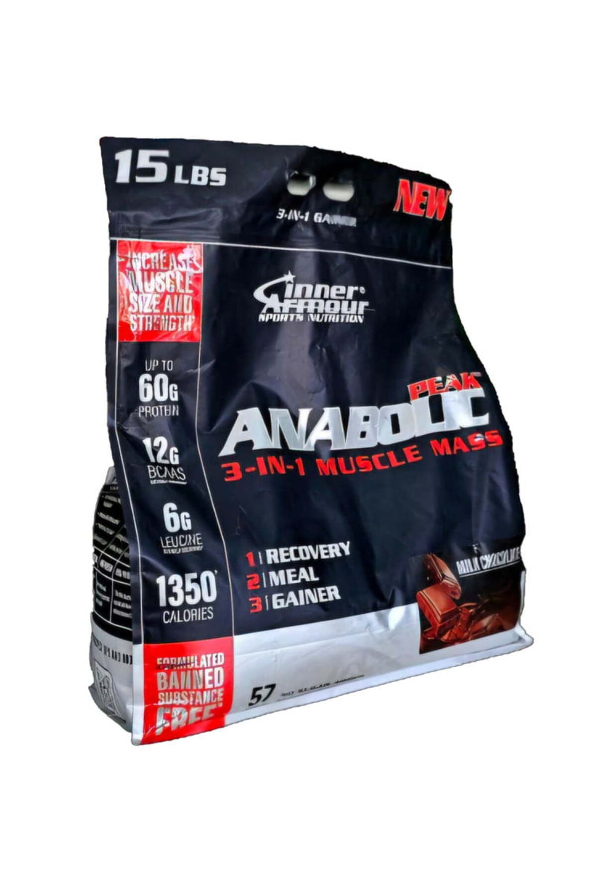 Inner Armour Mass Peak 3-in-1 Muscle Mass Gainer Karbonhidrat Yardımcısı 7 kg (WEİGHT GAİN)