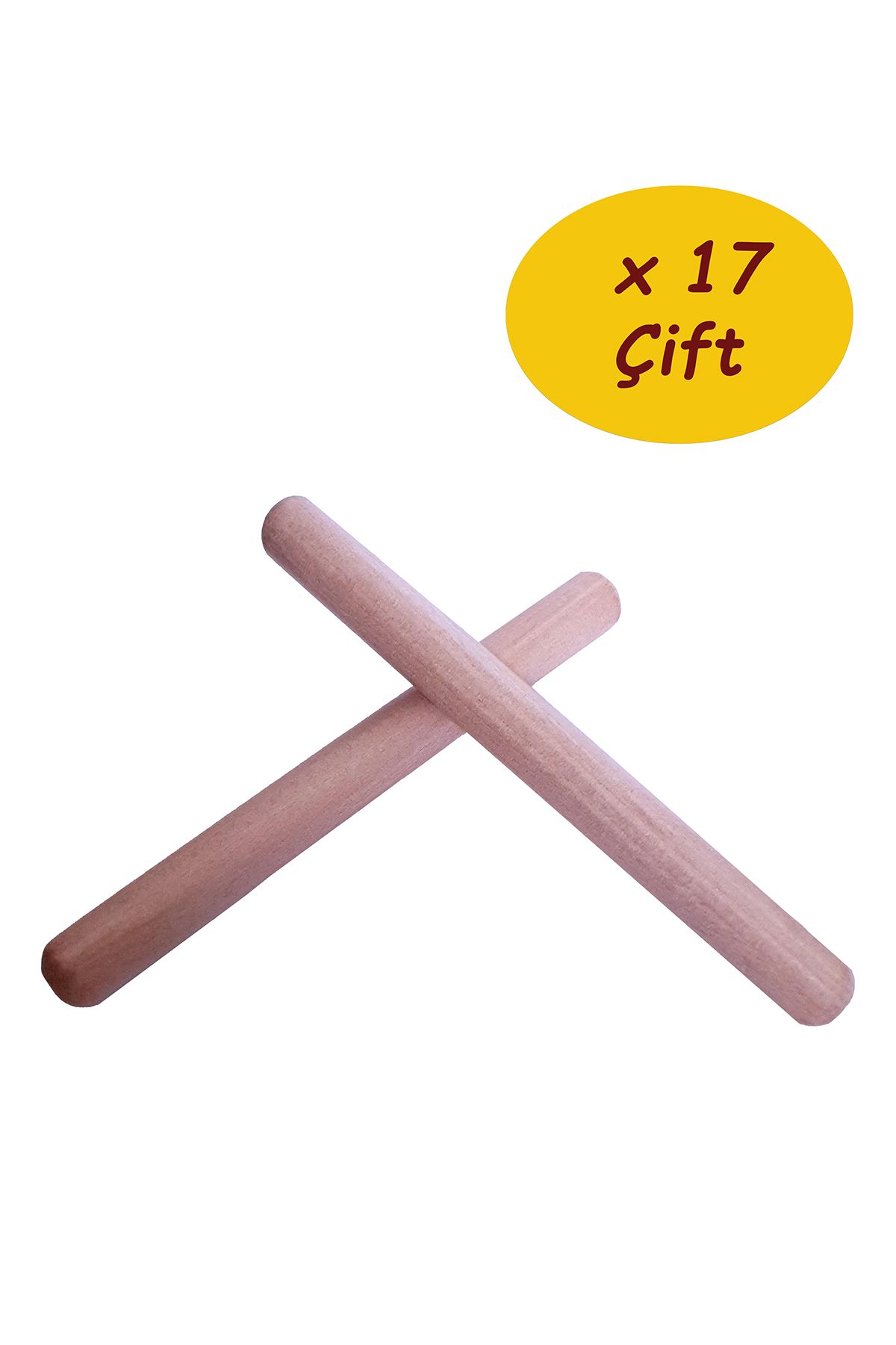 COCOTA TOYS Ahşap Ritim Çubuğu 17 Çift