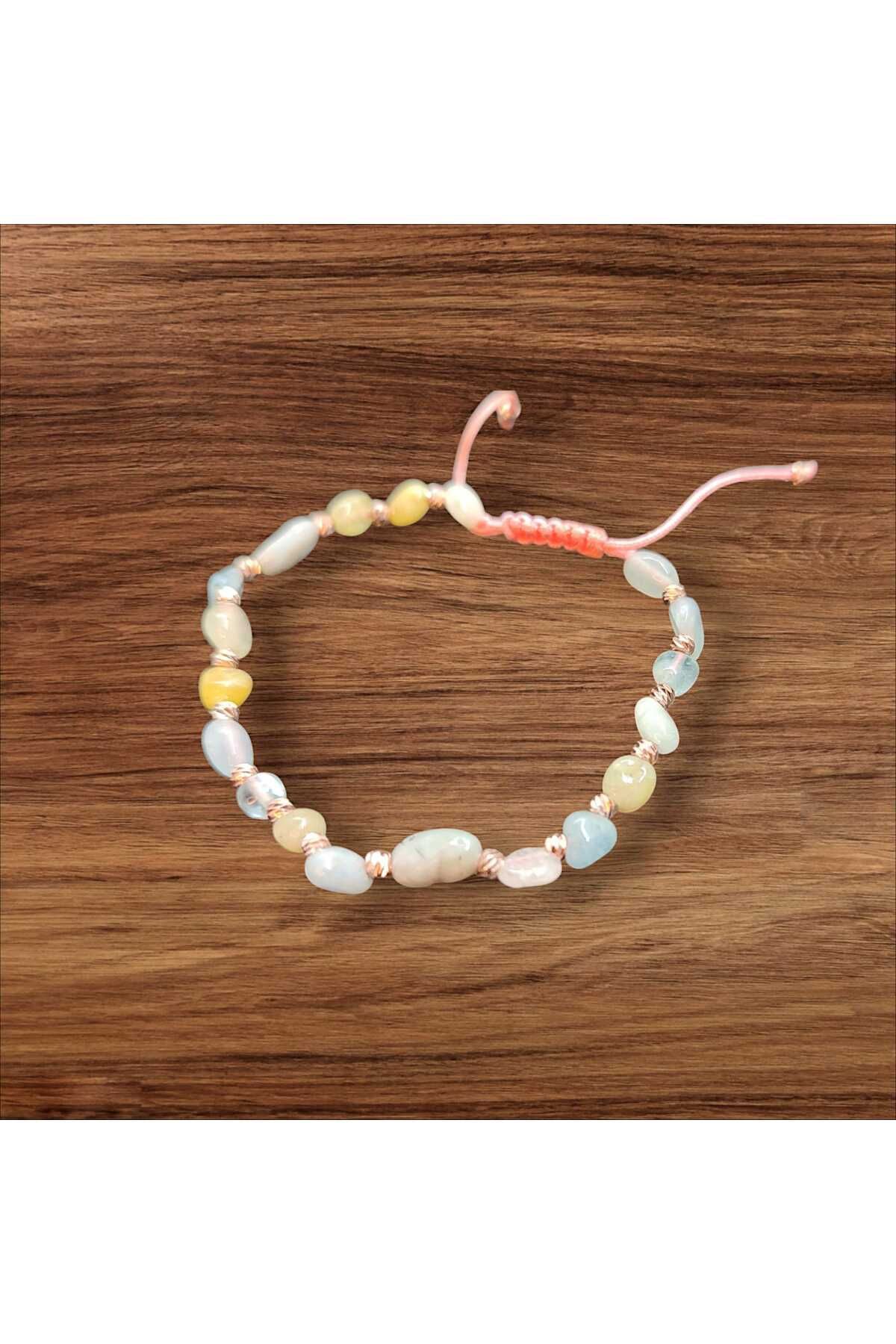 ÜMRANİKA JEWELLERY Morganit Bileklik - Doğal Taş