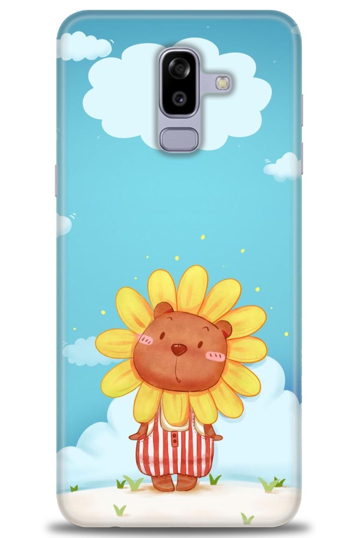 CooperTech Samsung Galaxy A6 Plus 2018 İle Uyumlu HD Baskılı Desenli Silikon Kılıf - 423