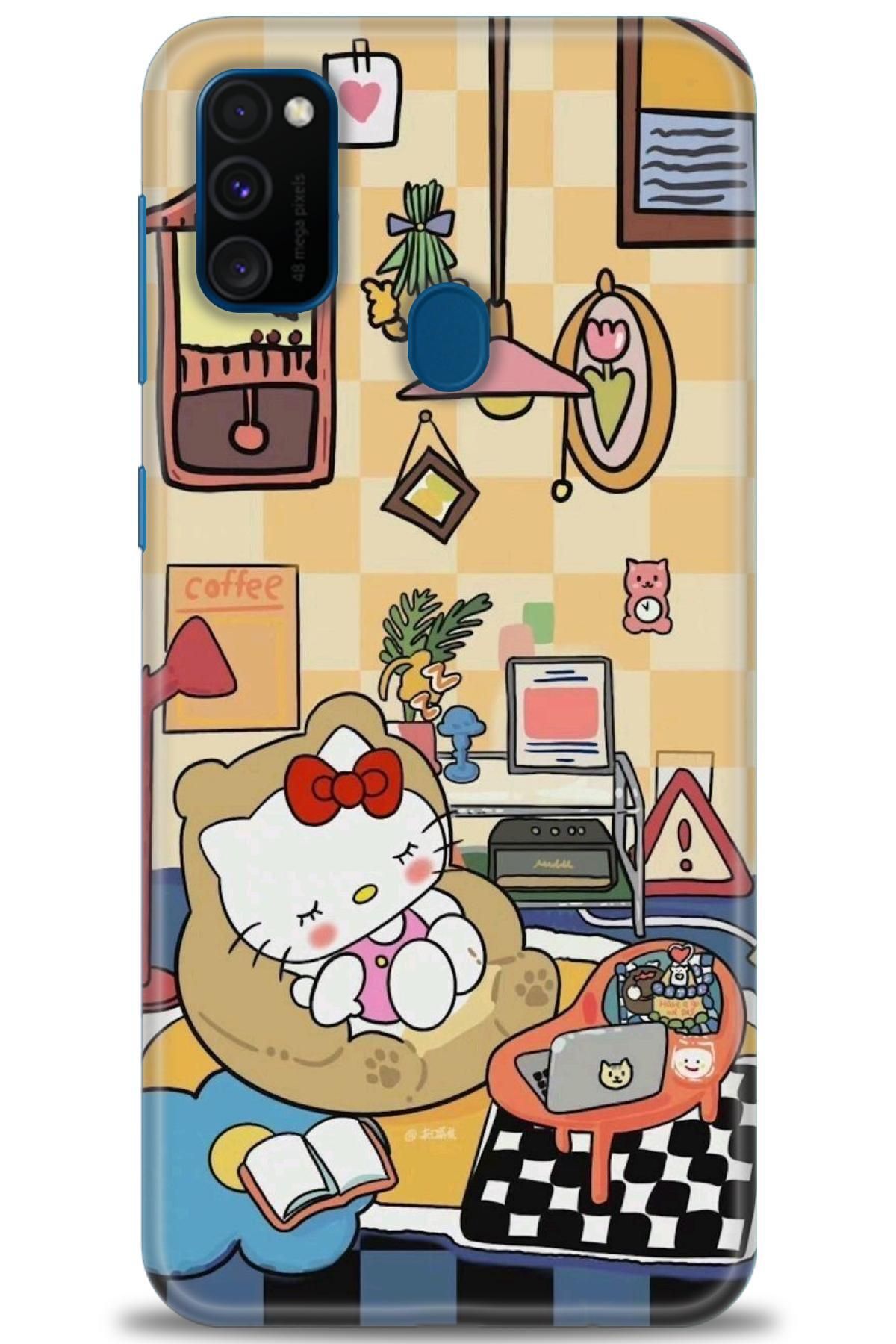CooperTech Samsung Galaxy M21 İle Uyumlu HD Baskılı Desenli Silikon Kılıf - 829