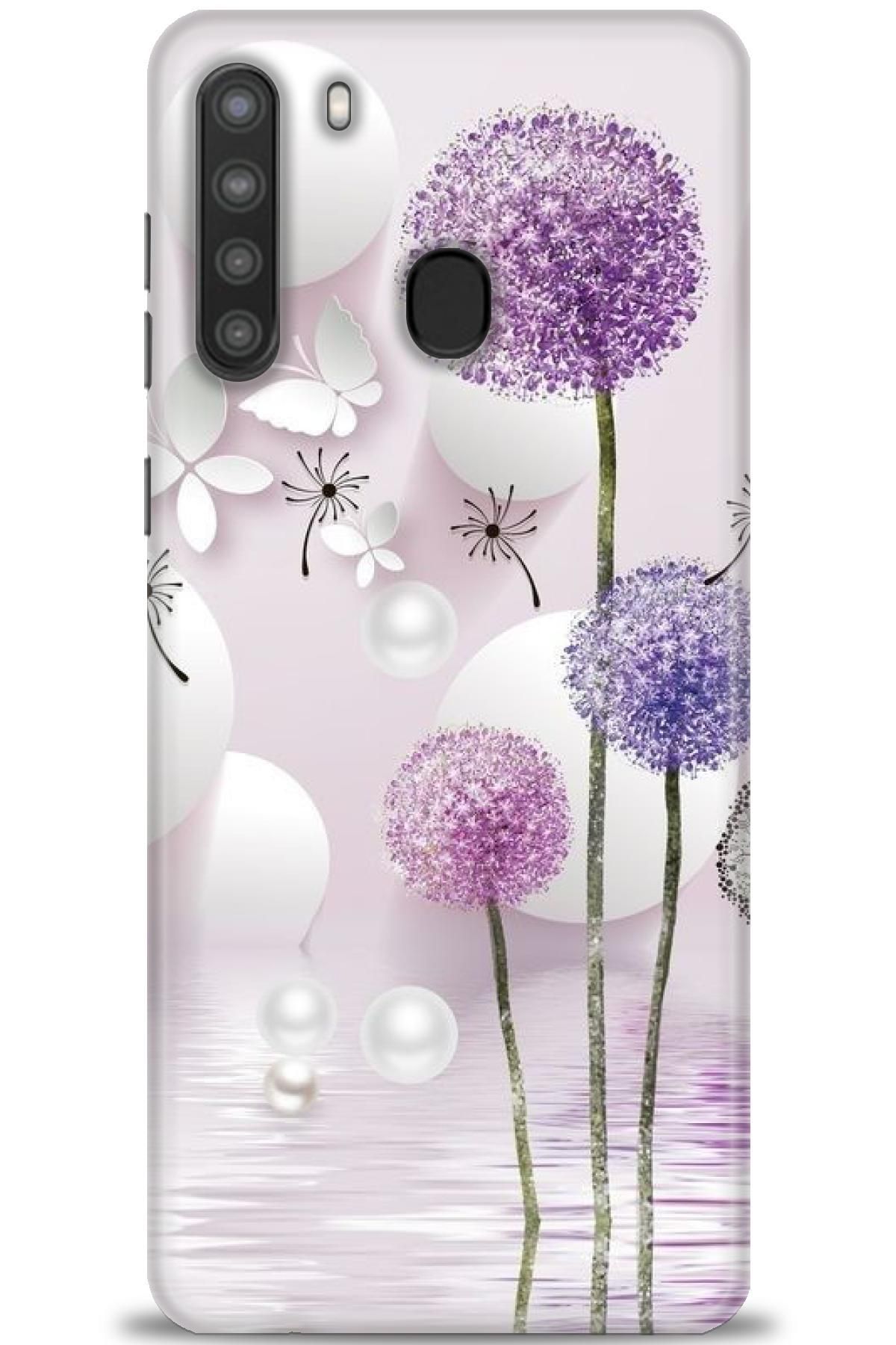 CooperTech Samsung Galaxy A21 İle Uyumlu HD Baskılı Desenli Silikon Kılıf - 342