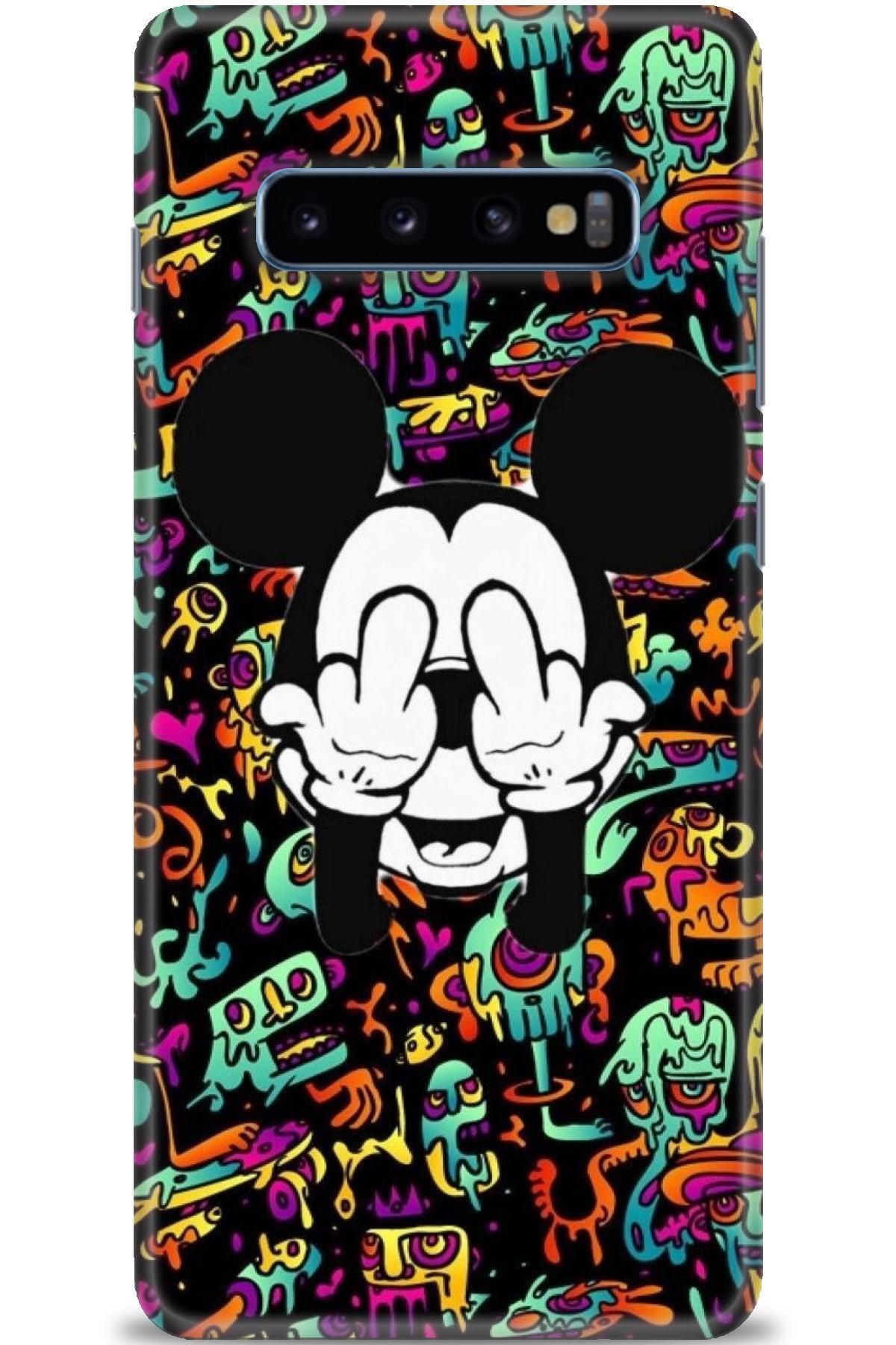 CooperTech Samsung Galaxy S10 Plus İle Uyumlu HD Baskılı Desenli Silikon Kılıf - 937