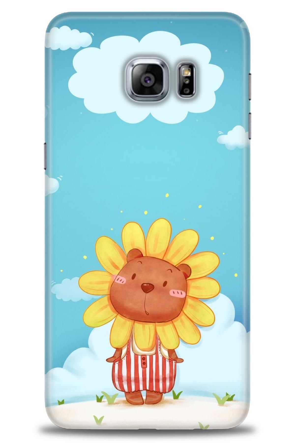 CooperTech Samsung Galaxy S6 Edge Plus İle Uyumlu HD Baskılı Desenli Silikon Kılıf - 423