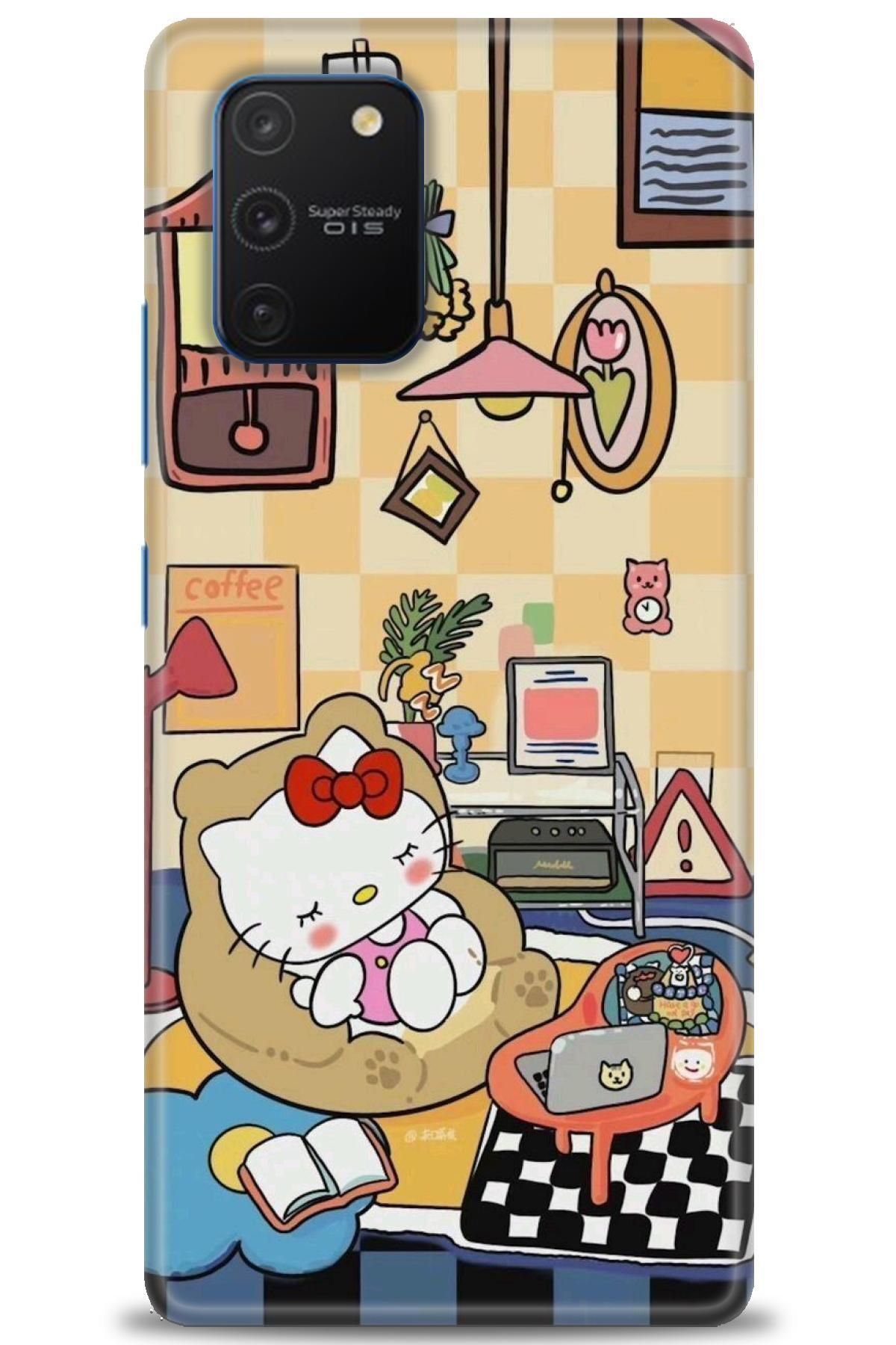 CooperTech Samsung Galaxy A91 İle Uyumlu HD Baskılı Desenli Silikon Kılıf - 829