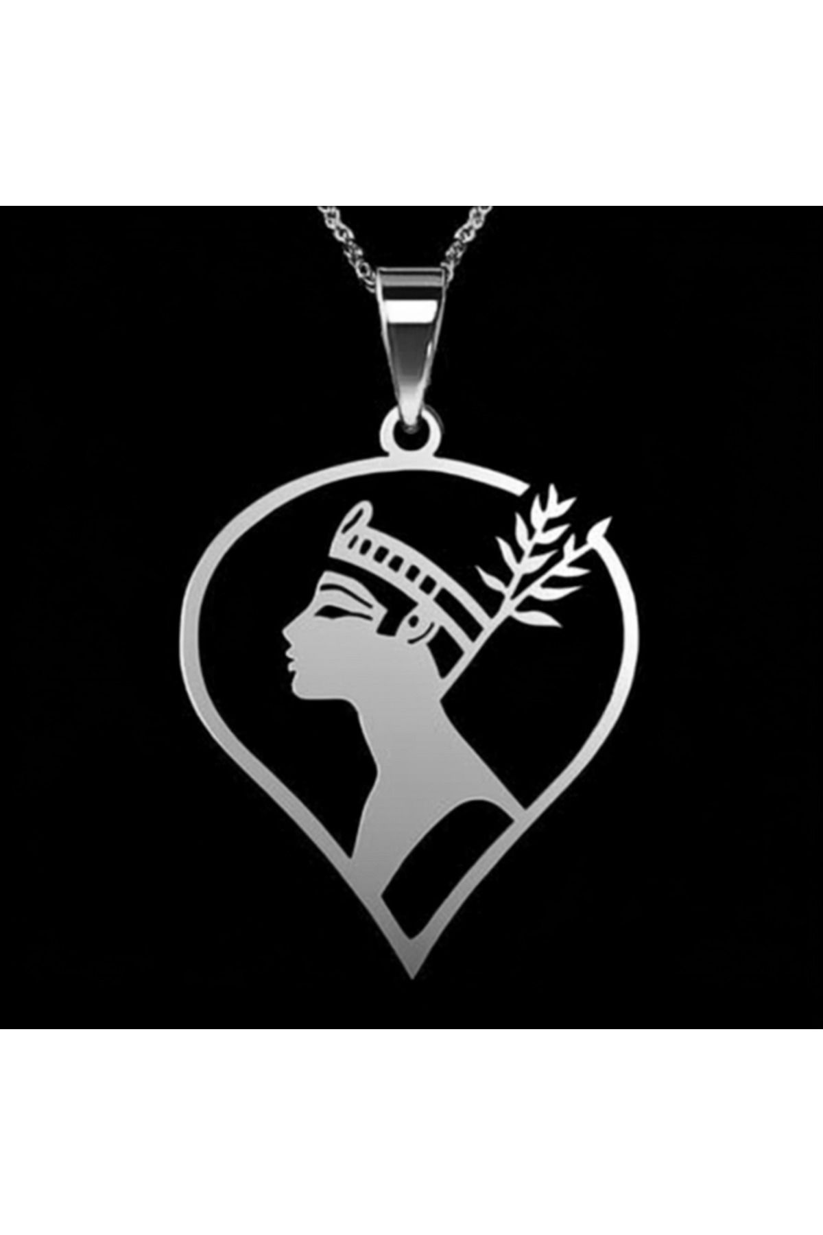 TabiTela 925 Ayar gümüş kolye Nefertiti SM4344