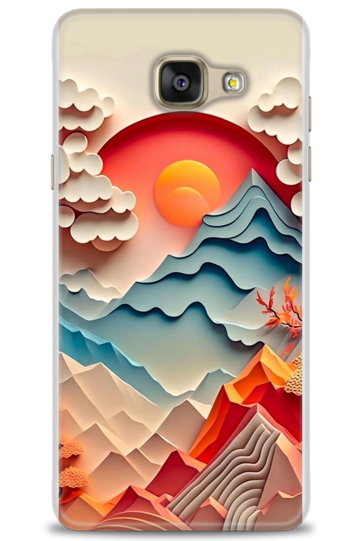 CooperTech Samsung Galaxy A7 2016 İle Uyumlu HD Baskılı Desenli Silikon Kılıf - 847